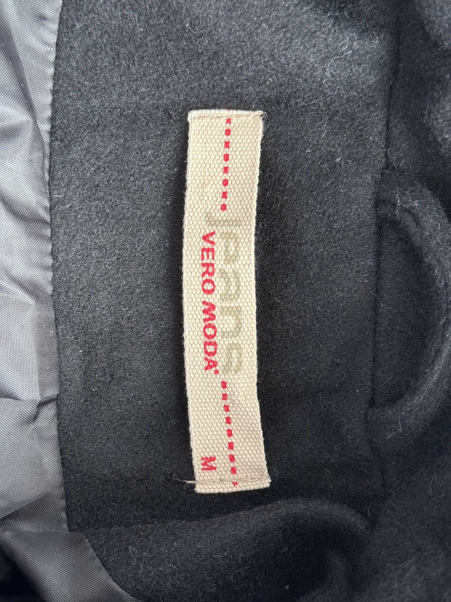 Designer × Other Vero Moda Vilsen Women Jacket Coat M Warm Belted Short Wool Size M / US 6-8 / IT 42-44 - 4 Thumbnail