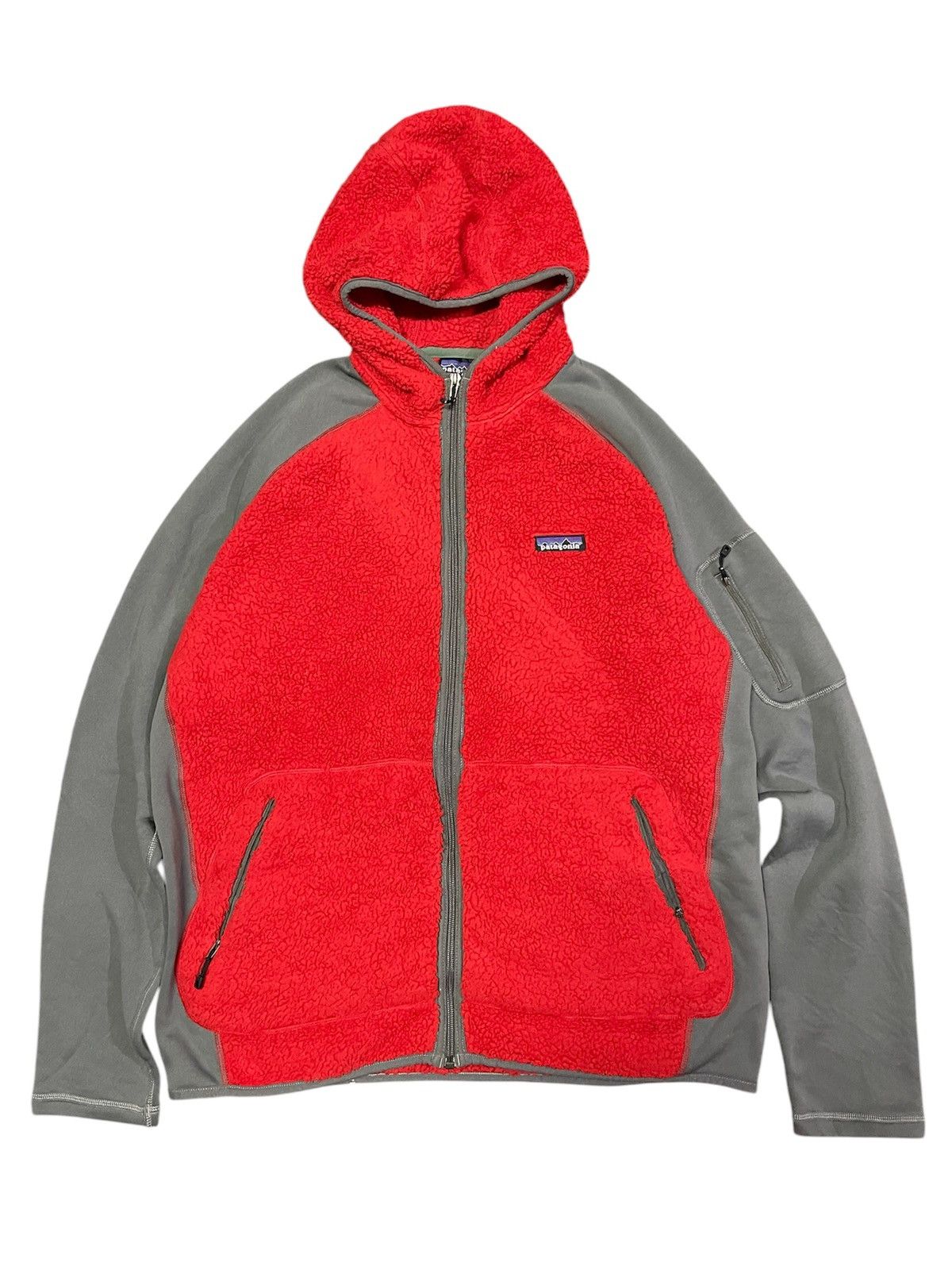Patagonia Polartec Patagonia Hybrid Sherpa Fleece Hooded Jacket Size US L / EU 52-54 / 3 - 6 Thumbnail