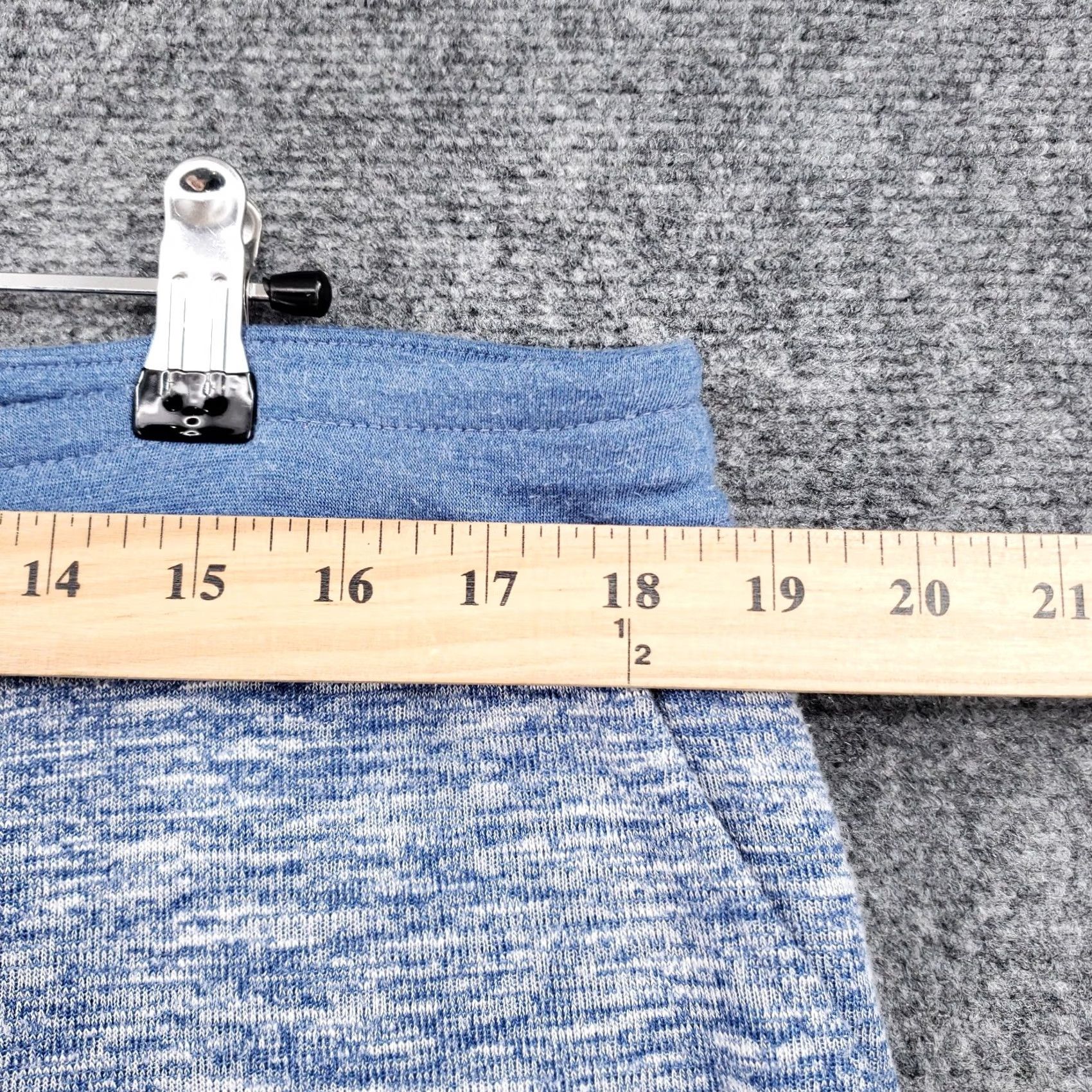 Vintage Chicos Weekends Pants 2 Large Blue Chambray Spacedye Drawstring US Womens Size 36" / US 14 / IT 50 - 7 Thumbnail