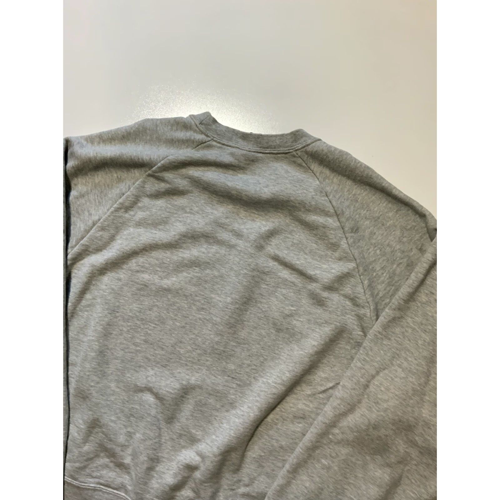 Nike Nike Sportswear NSW Block Swoosh Logo Heather Gray French Terry Crewneck Pullover Sweatshirt S Mens Small Size US S / EU 44-46 / 1 - 5 Thumbnail