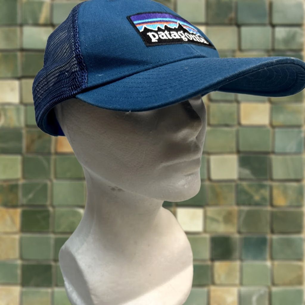 Patagonia PATAGONIA P6 Logo Lo-pro Trucker Cap Blue Hat Unisex Snapback Size ONE SIZE - 1 Thumbnail