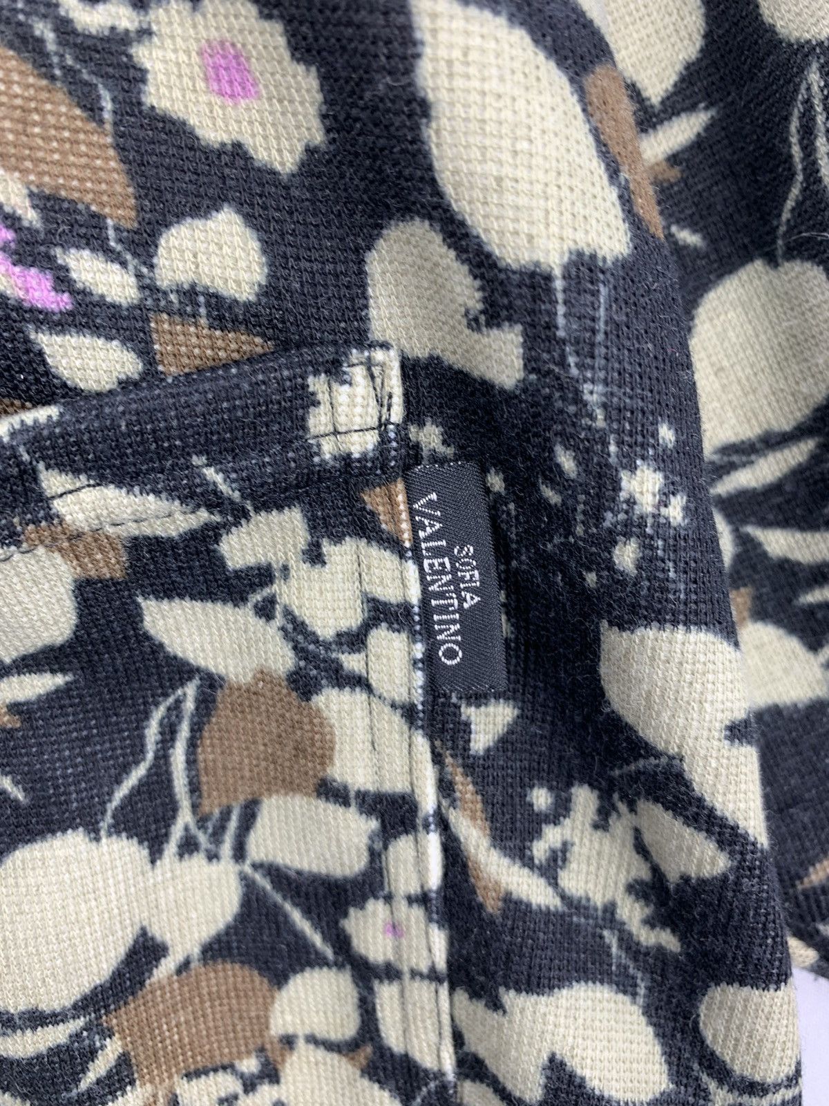Designer Sofia Valentino Floral Pullover Sweater Size L / US 10 / IT 46 - 8 Thumbnail