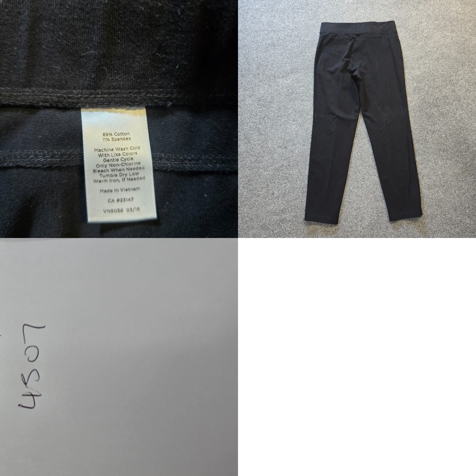 Talbots Talbots Pants Women Petite Small Black Relaxed Pull On Sweatpants Casual Straight Leg Flat Front Size 28" / US 6 / IT 42 - 8 Thumbnail