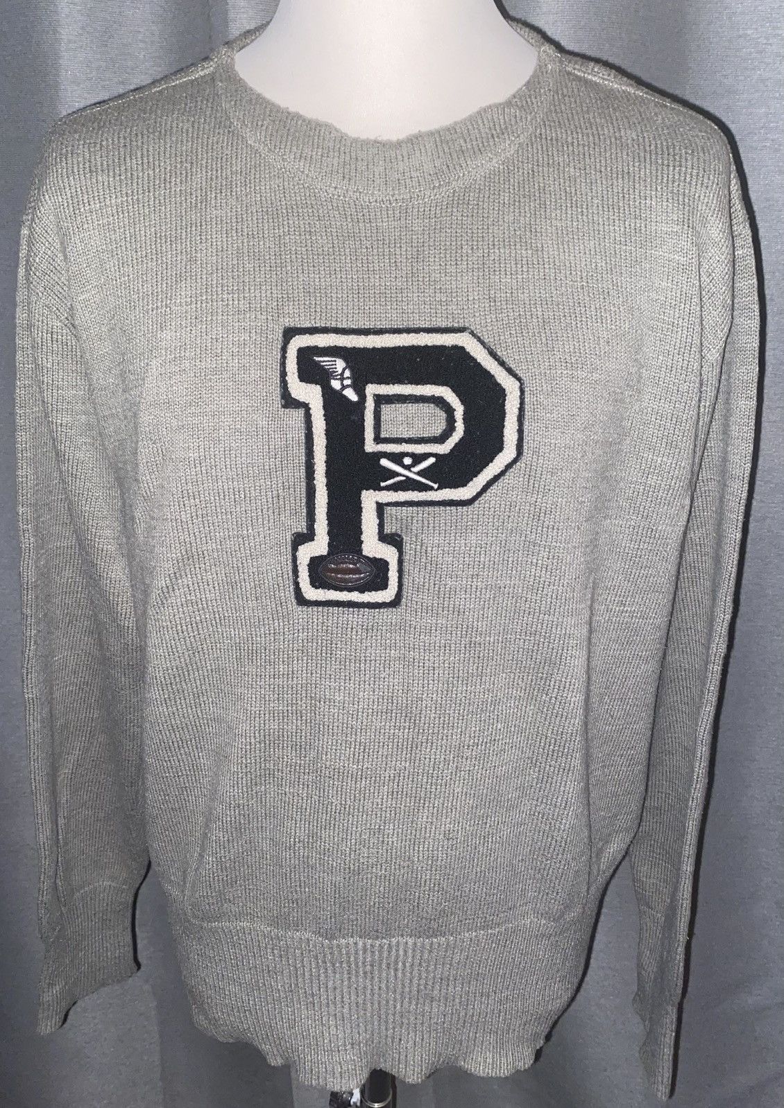 Polo Ralph Lauren Ralph Lauren - P Wing Jumper - Grey - XL Size US XL / EU 56 / 4 - 1 Thumbnail