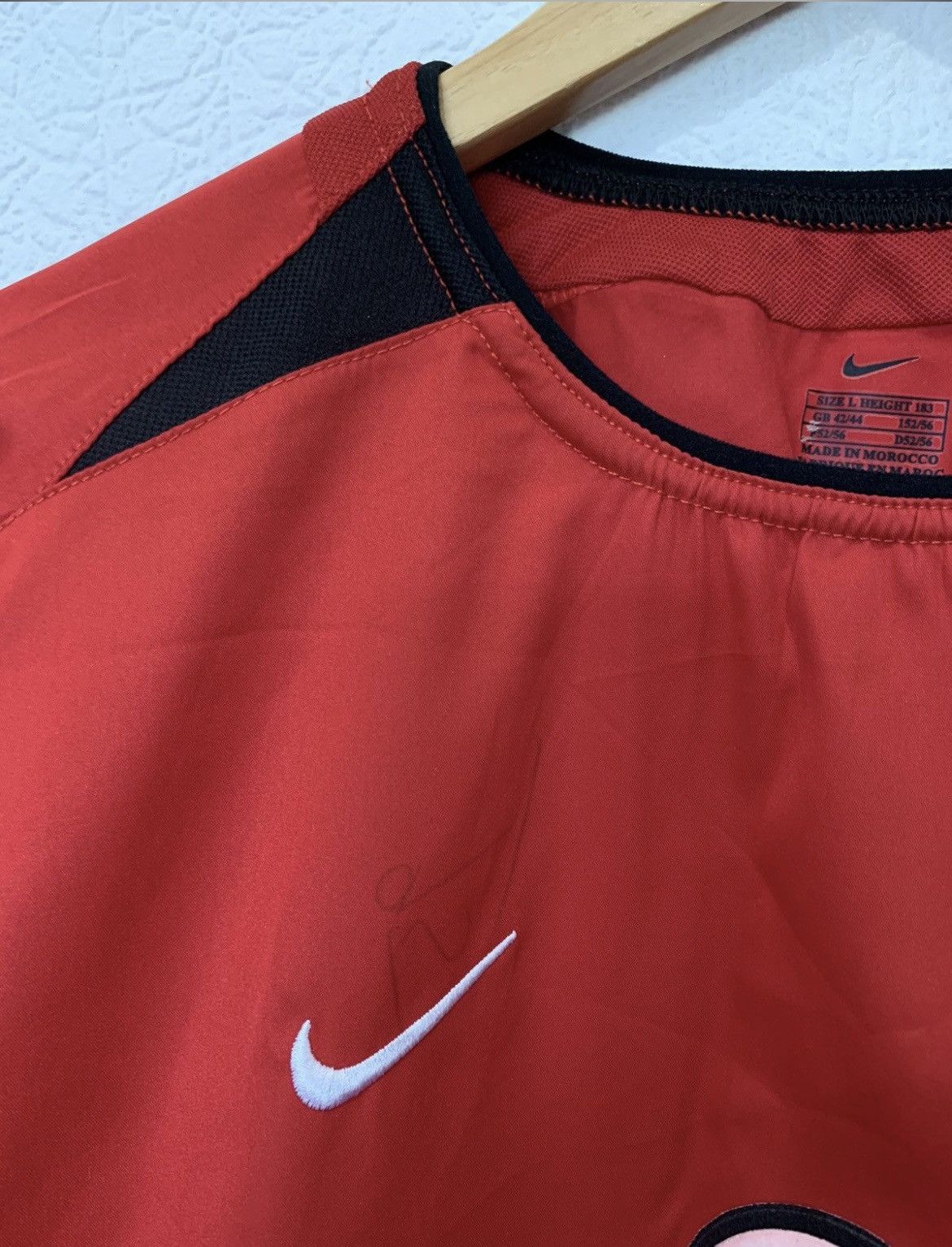 Nike MANCHESTER UNITED NIKE 2003/2004 HOME KIT SOCCER JERSEY Size US L / EU 52-54 / 3 - 4 Thumbnail
