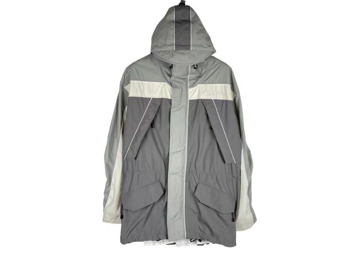 Martine Rose Gray Lightweight Hooded Jacket with Pockets Size US S / EU 44-46 / 1 - 1 Thumbnail
