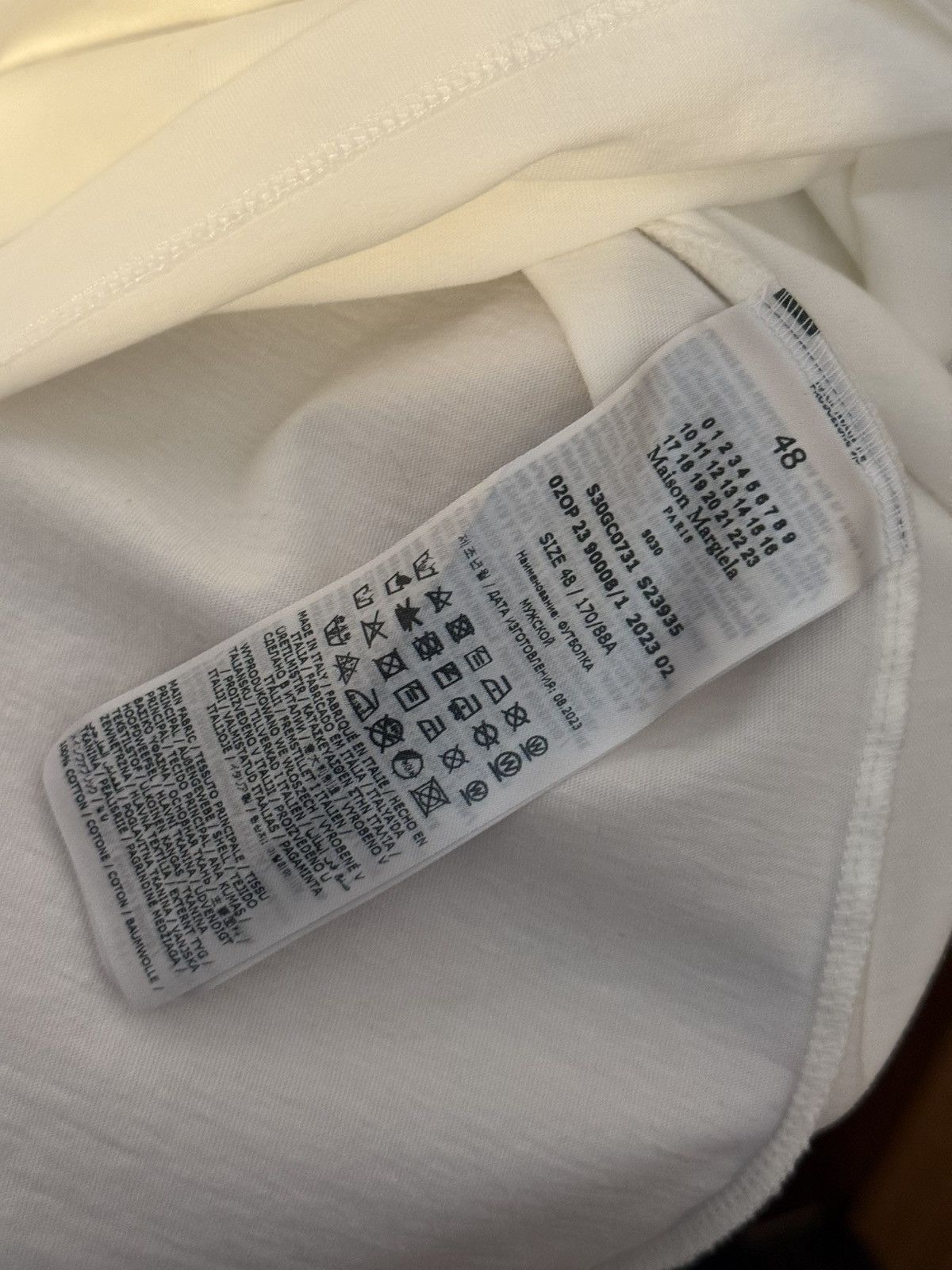 Maison Margiela Maison Margiela Tape Logo T-Shirt Size US M / EU 48-50 / 2 - 3 Thumbnail