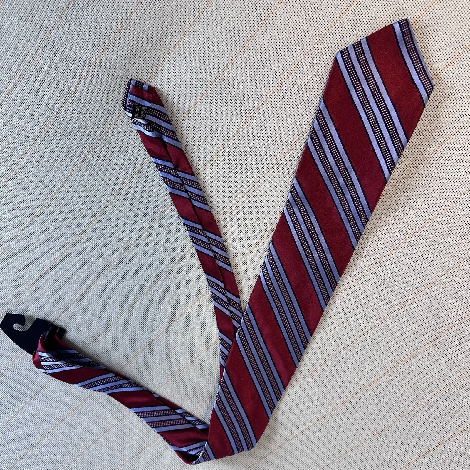 Ike Behar Ike Behar for Neiman Marcus Red White Blue Necktie Tie Silk Size ONE SIZE - 1 Thumbnail