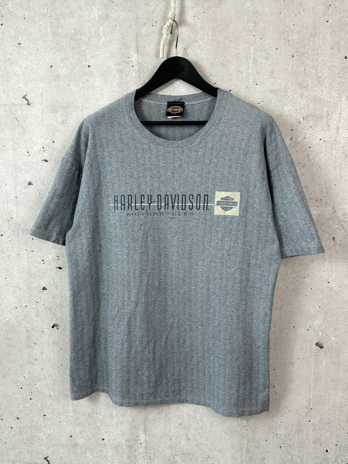 Vintage Vintage Harley-Davidson 1997 Made in USA Blue T-shirt Size US XL / EU 56 / 4 - 2 Thumbnail