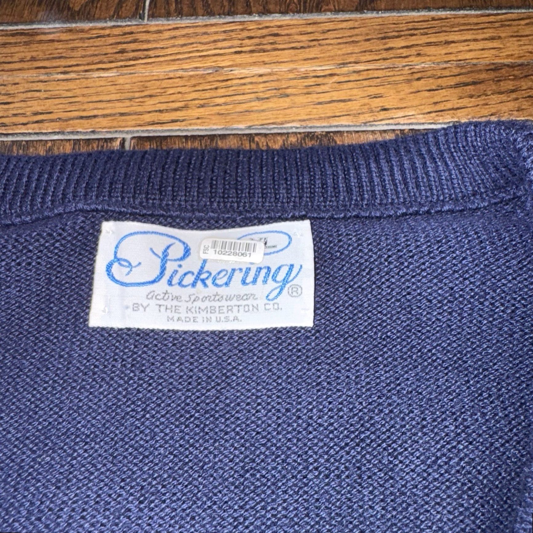 Vintage VINTAGE Pittsburgh Field Club V-Neck Sweater Mens XL USA Blue Pickering Golf PFC Pullover Knits Size US XL / EU 56 / 4 - 3 Thumbnail