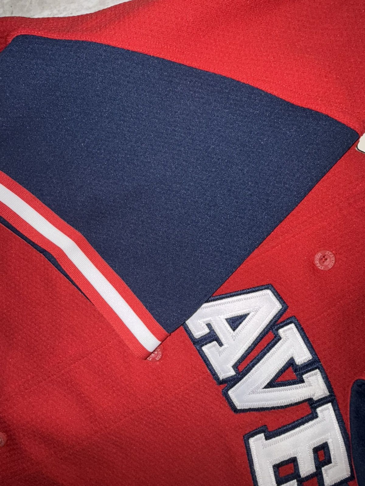 Starter Vintage 90s STARTER Atlanta Braves Button Jersey MLB XXL Size US XXL / EU 58 / 5 - 4 Thumbnail