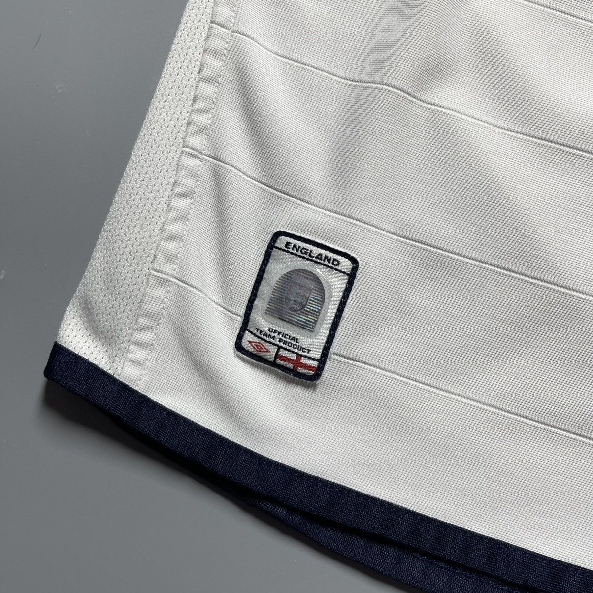 Umbro ENGLAND UMBRO 2004 EURO FOOTBALL HOME JERSEY #7 BECKHAM Size US XL / EU 56 / 4 - 7 Thumbnail