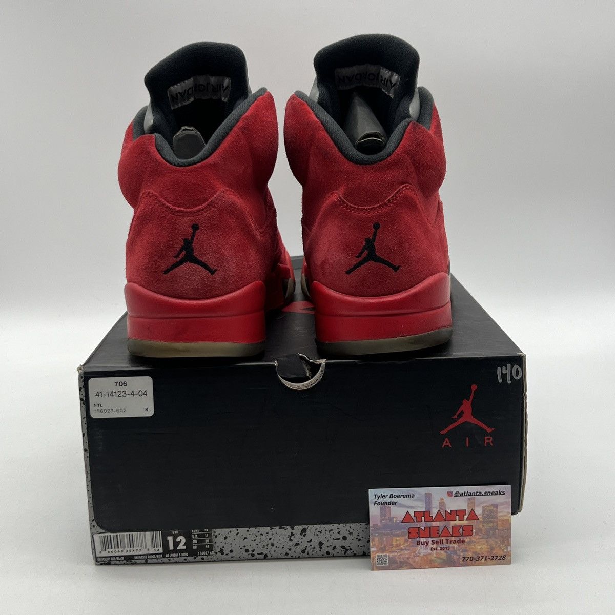 Jordan Brand Air Jordan 5 red suede Size US 12 / EU 45 - 3 Thumbnail
