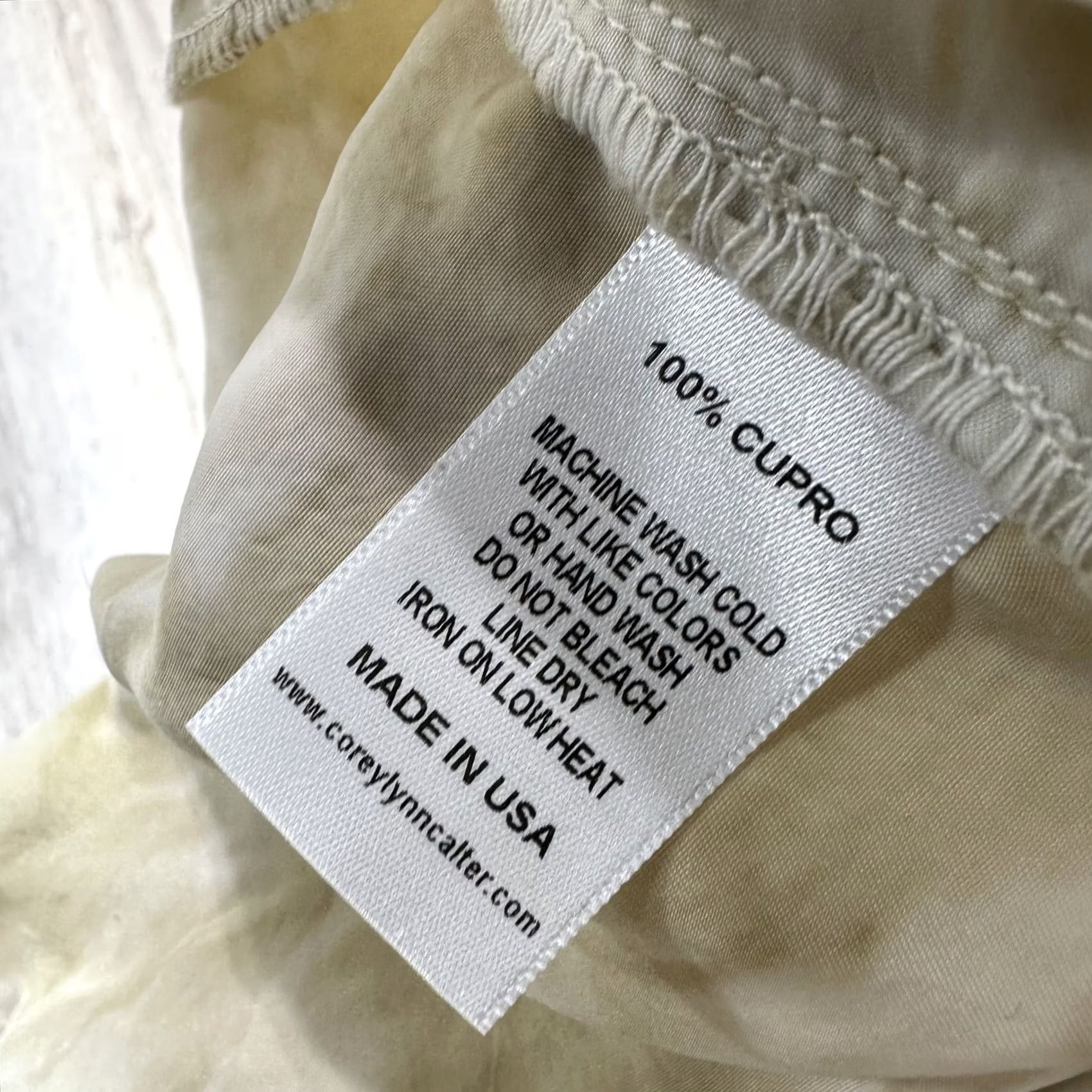Vintage Womens Corey Lynn Calter Pants Beige Gold Cupro Pull On Relaxed Lightweight Sz L Pants Womens Lifestyle 90s Size 24" / US 00 / IT 34 - 5 Thumbnail