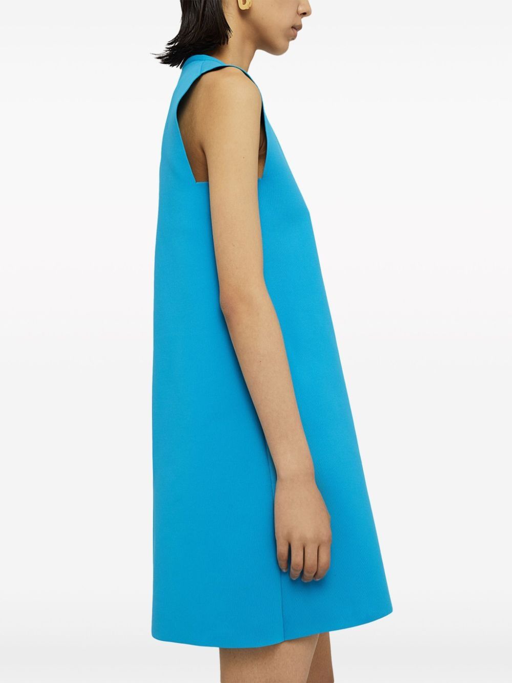 Jil Sander o1w1db10825 Sleeveless Mini Dress in Blue Size M / US 6-8 / IT 42-44 - 5 Thumbnail