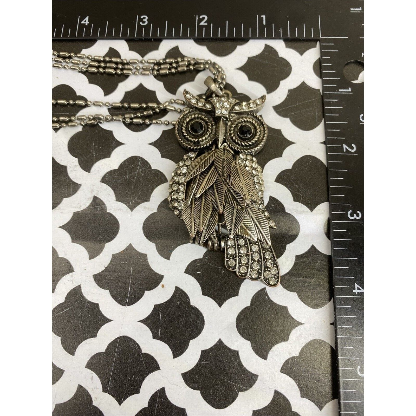 Aeropostale AEROPOSTALE 1987 Silver Tone Articulated Owl Pendant VINTAGE Size ONE SIZE - 1 Thumbnail