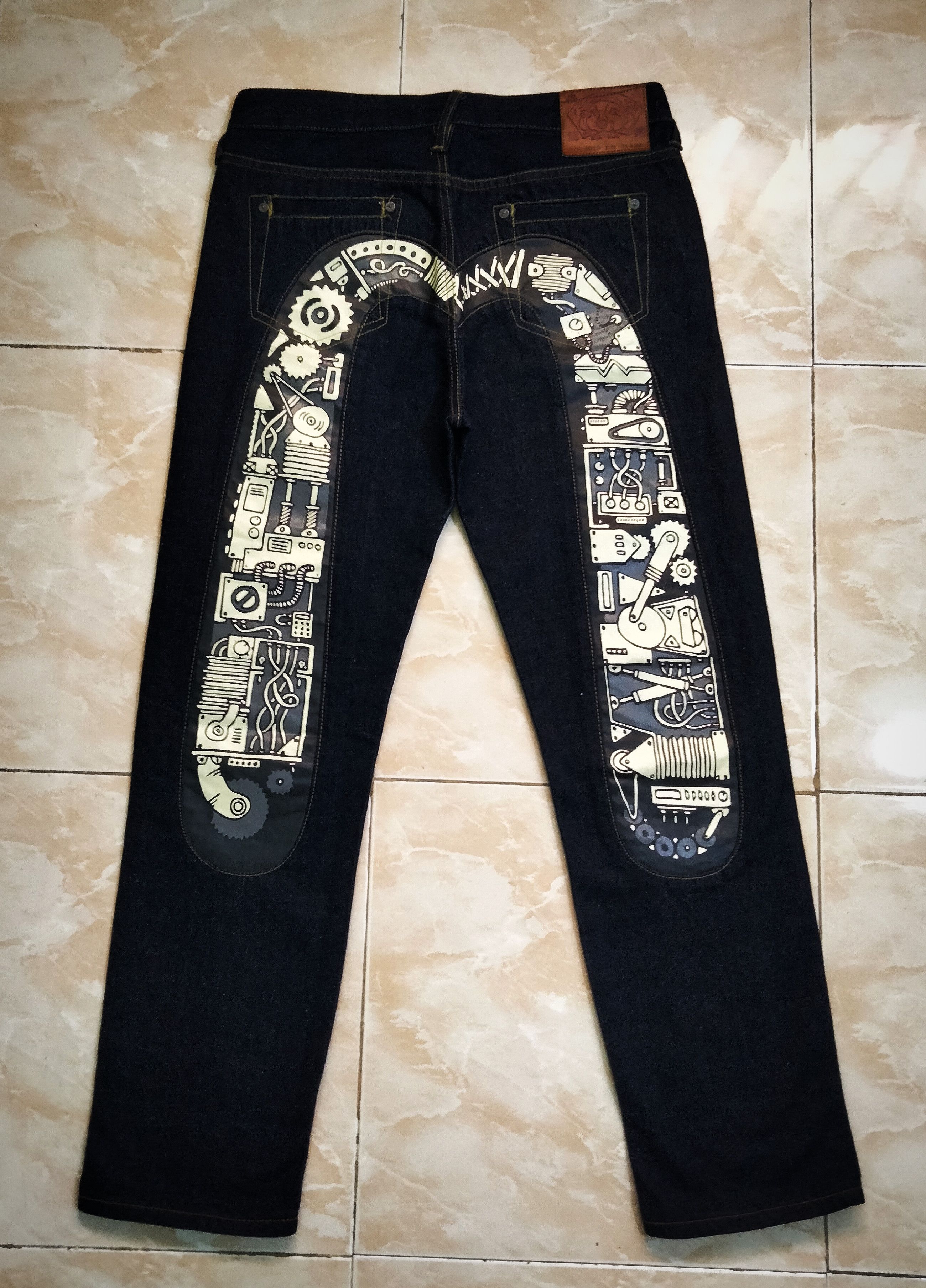 Evisu Evisu heritage custom made Japan big M logo embroidery | Grailed
