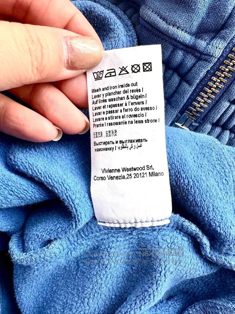 Vivienne Westwood Vivienne Westwood Vintage Blue Saturn Sweatshirt Jacket Size XS / US 0-2 / IT 36-38 - 8 Thumbnail