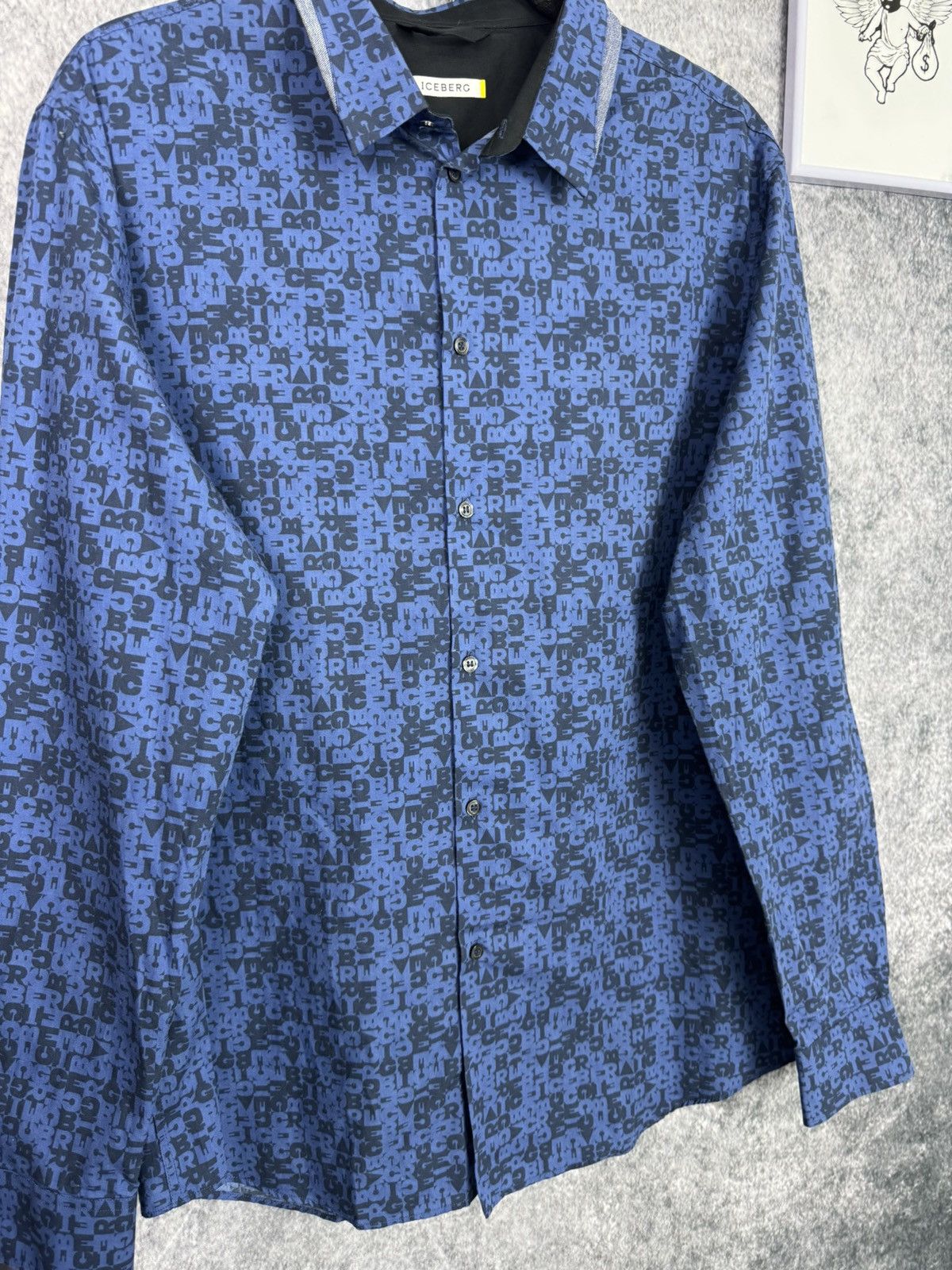 Iceberg Shirt Iceberg men’s size L old money luxury denim multi logo Size US L / EU 52-54 / 3 - 8 Thumbnail