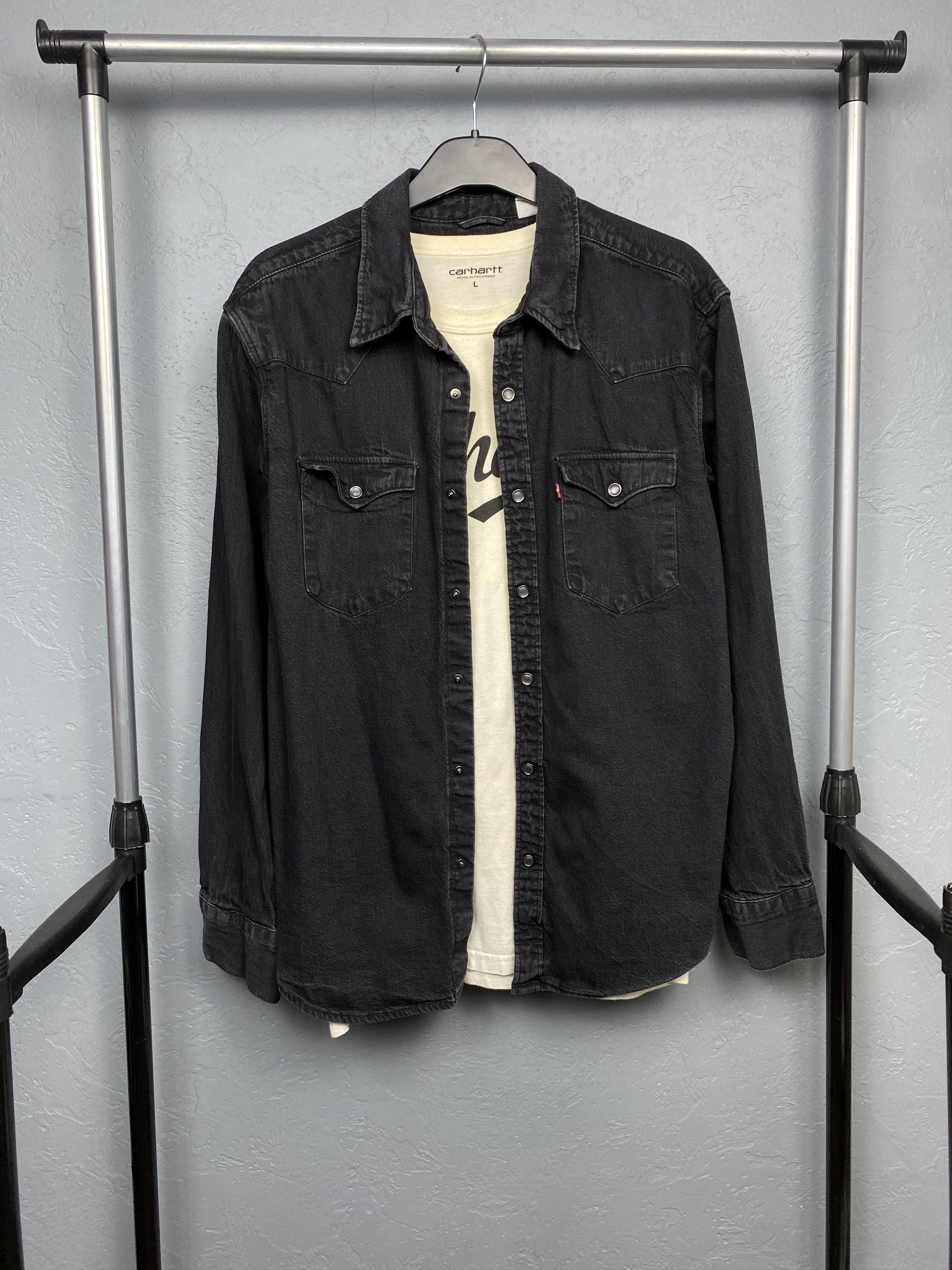 Levi's × Levi's Vintage Clothing Levi's Vintage Mens Denim Shirt Size US L / EU 52-54 / 3 - 1 Thumbnail