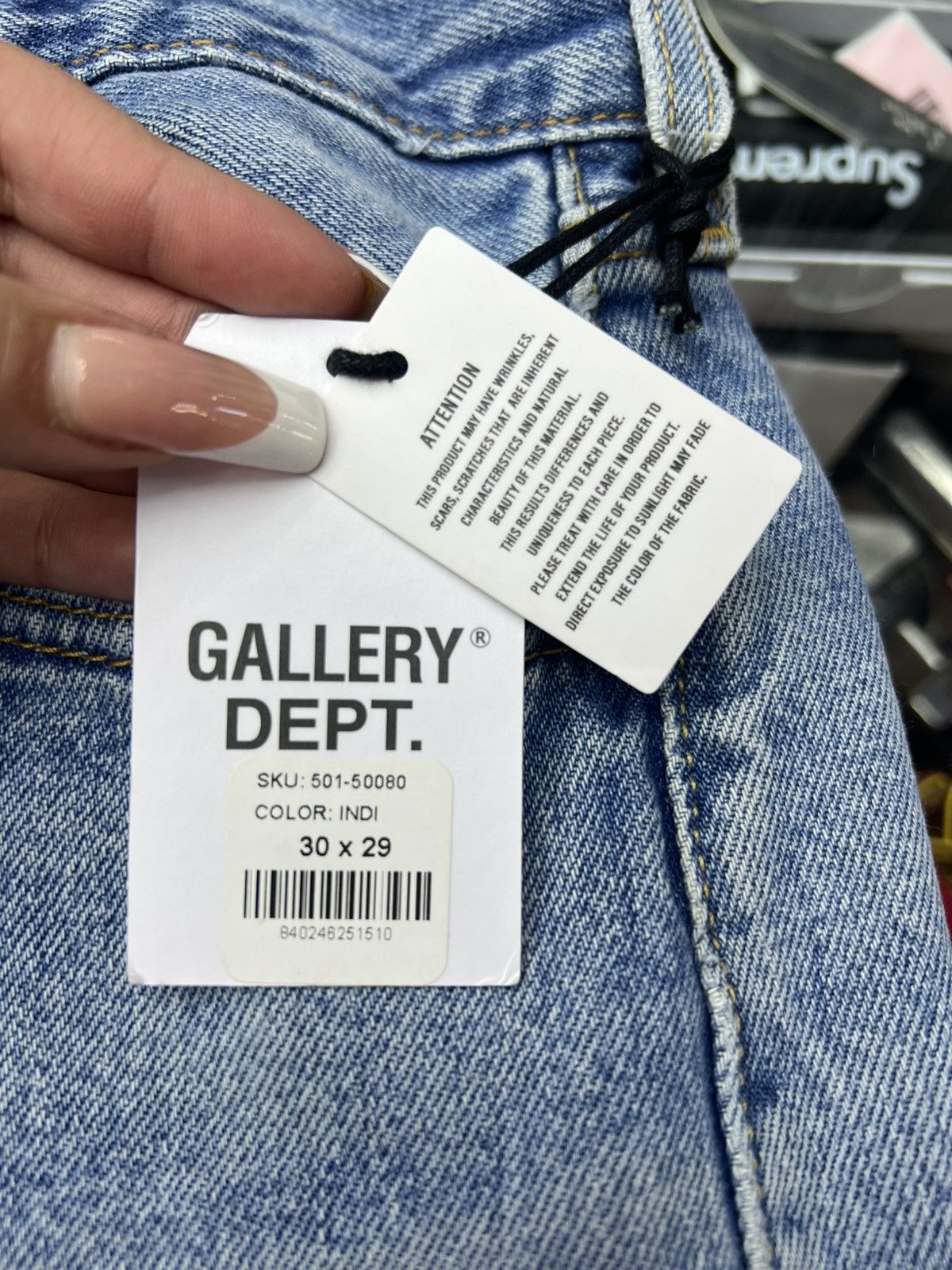 Gallery Dept. Gallery Dept. Repaired G-Patch Denim Jeans Size US 30 / EU 46 - 13 Thumbnail