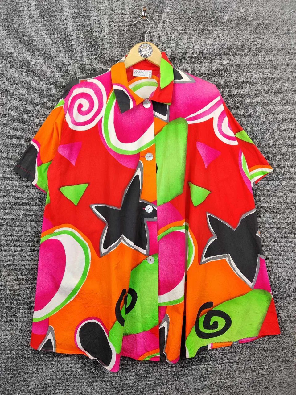 Japanese Brand Maska Iconic Printed Button Ups Shirt Nice Design Size US XL / EU 56 / 4 - 1 Thumbnail