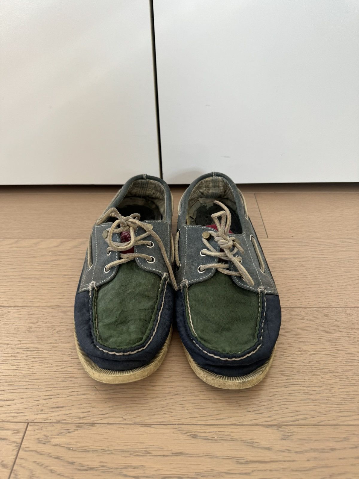Band Of Outsiders Multi Colored Suede and Fabric Topsiders 10.5 Size US 10.5 / EU 43-44 - 4 Thumbnail
