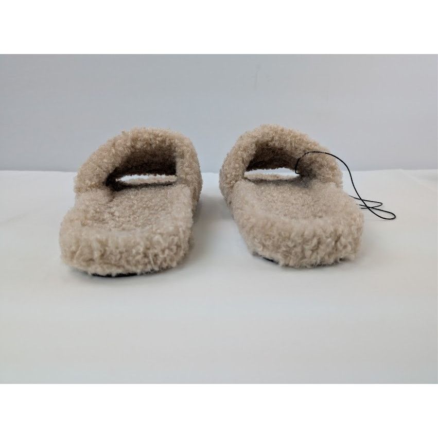 Balenciaga o1rshd1 Fake Furry Slide Slipper in Beige / White / Red Size US 11 / EU 44 - 11 Thumbnail
