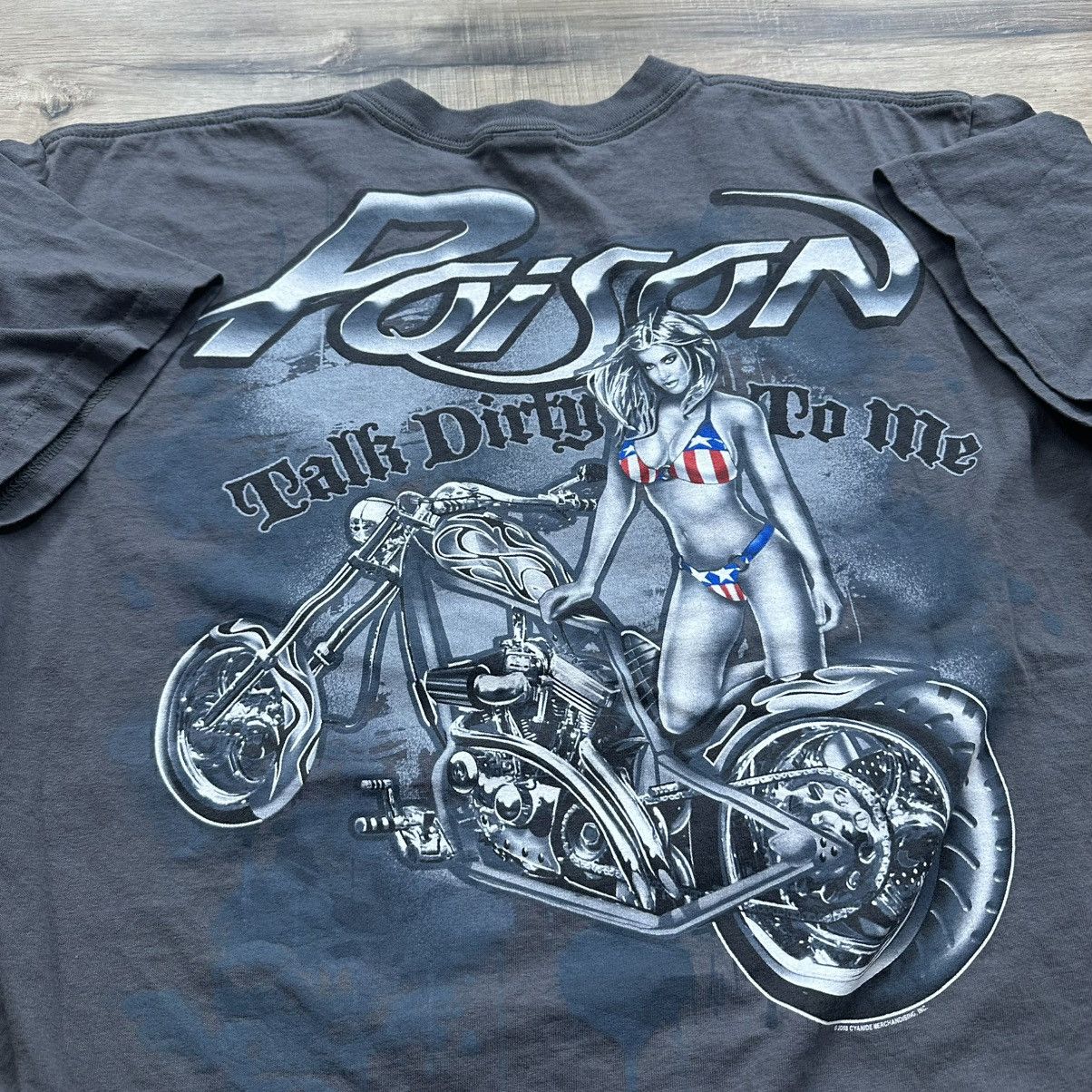 Anvil Vintage 2008 Y2K Poison “Talk Dirty To Me” Graphic Band Tee Size US L / EU 52-54 / 3 - 8 Thumbnail