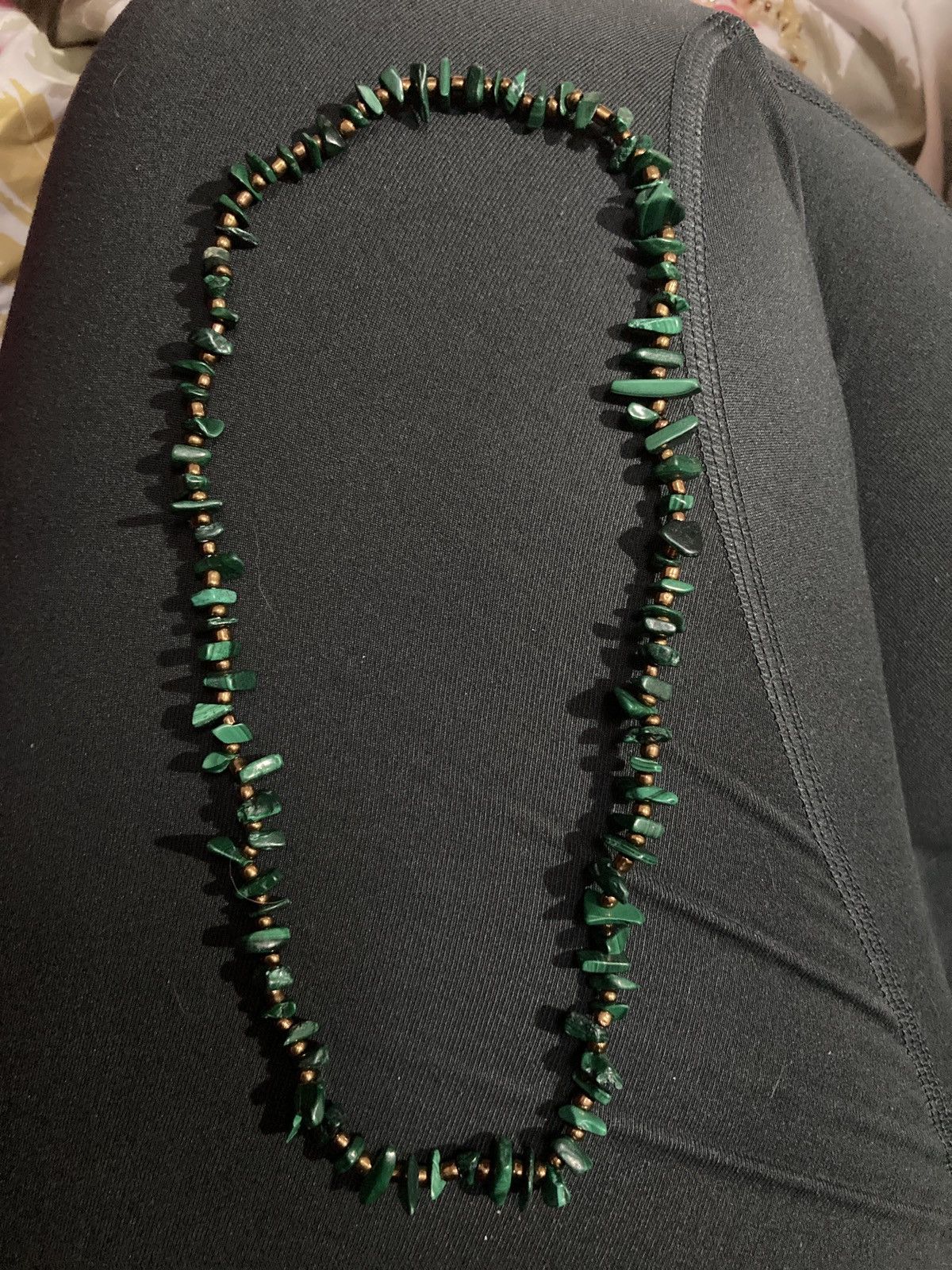 Other Malachite chip beaded necklace Size ONE SIZE - 1 Preview
