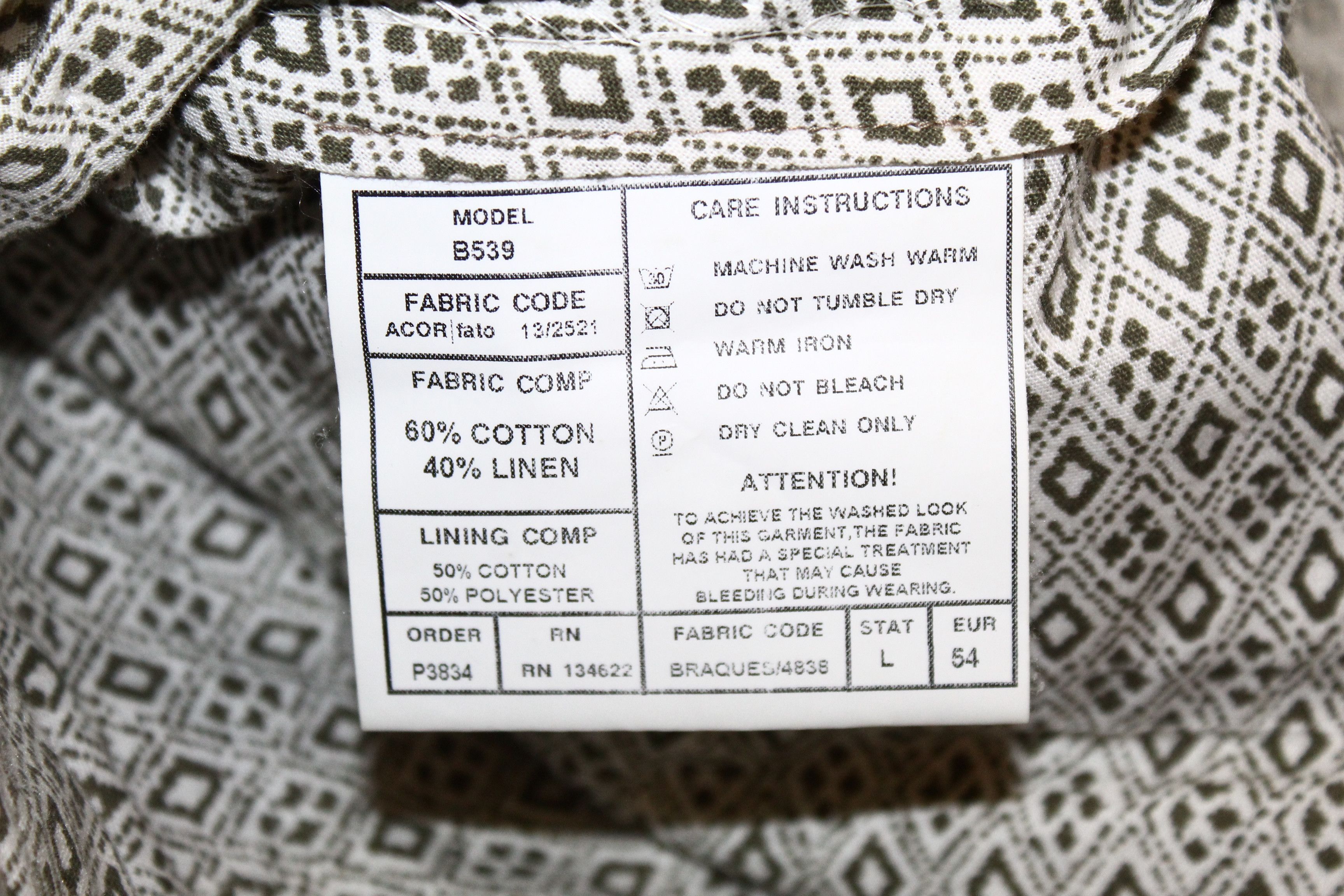 Suitsupply Suitsupply Cotton Linen Straight-leg Chino Pants mod.B539 Size US 38 / EU 54 - 6 Thumbnail