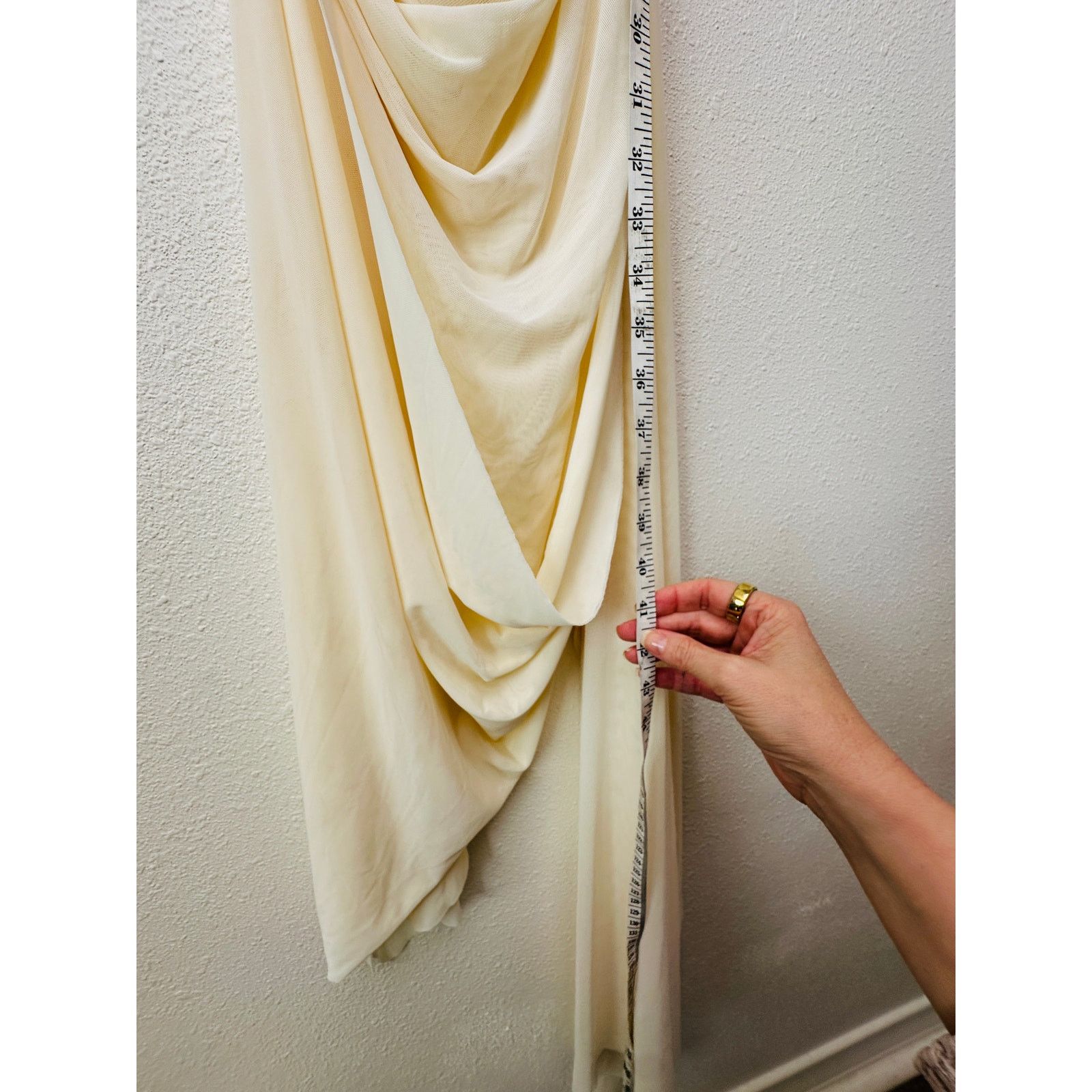 Other NWT David Koma Cream Crystal Claw Draped Mesh Dress US 6 Size M / US 6-8 / IT 42-44 - 20 Thumbnail