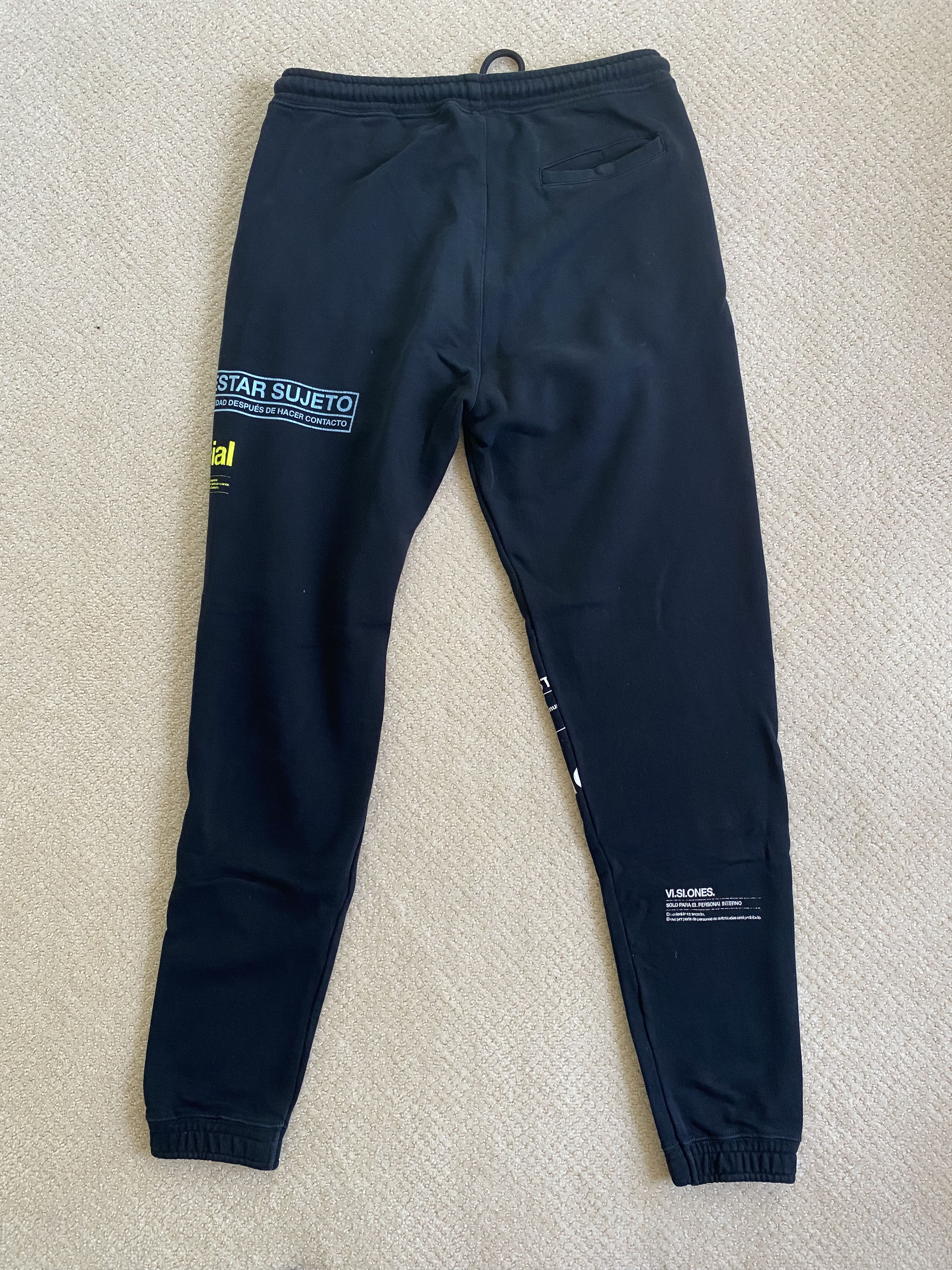 Marcelo Burlon Marcelo Burlon Graphic Print Sweatpants Black Size US 32 / EU 48 - 2 Thumbnail