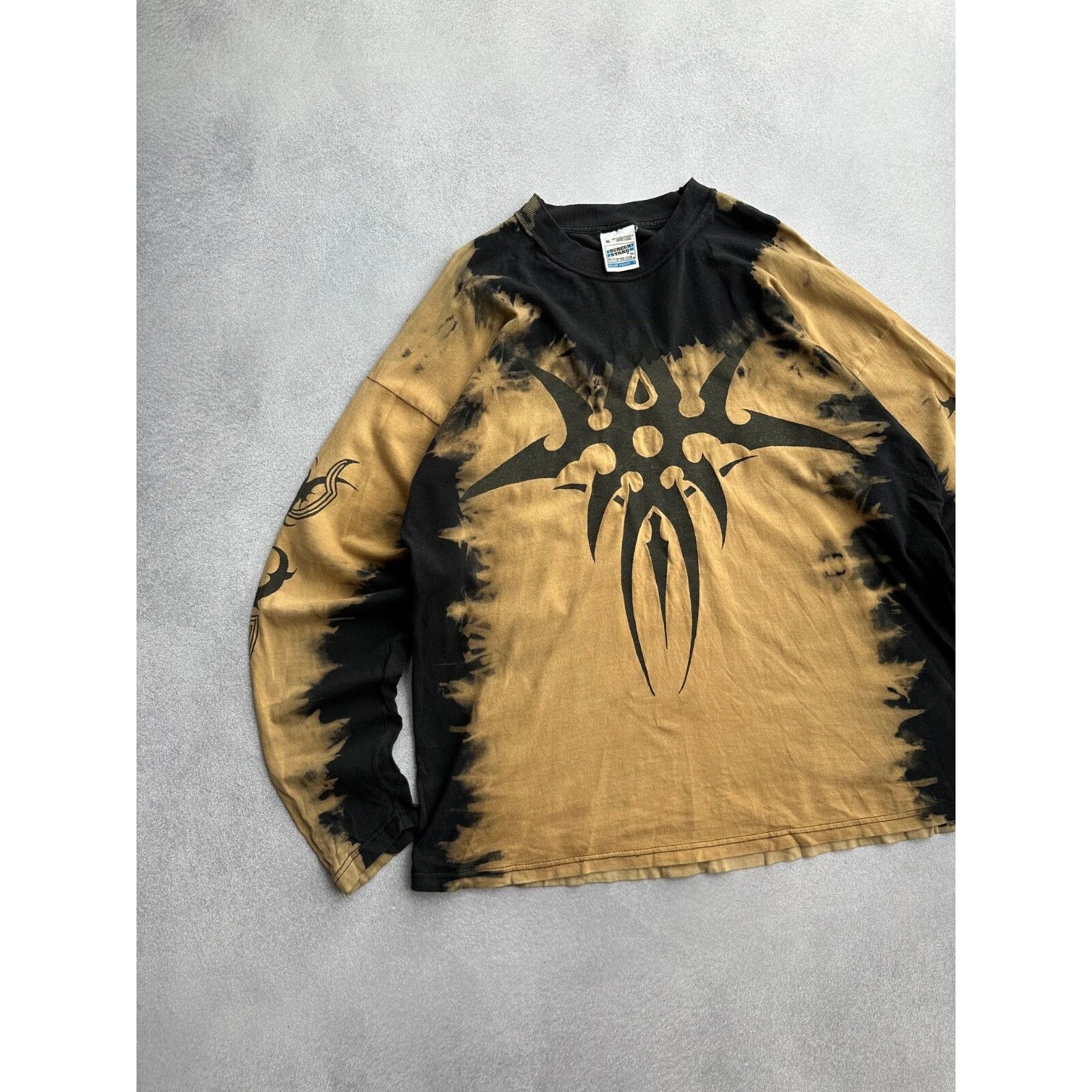 Vintage VTG Tribal 90s Painted Long Sleeve Shirt Size US XL / EU 56 / 4 - 2 Thumbnail