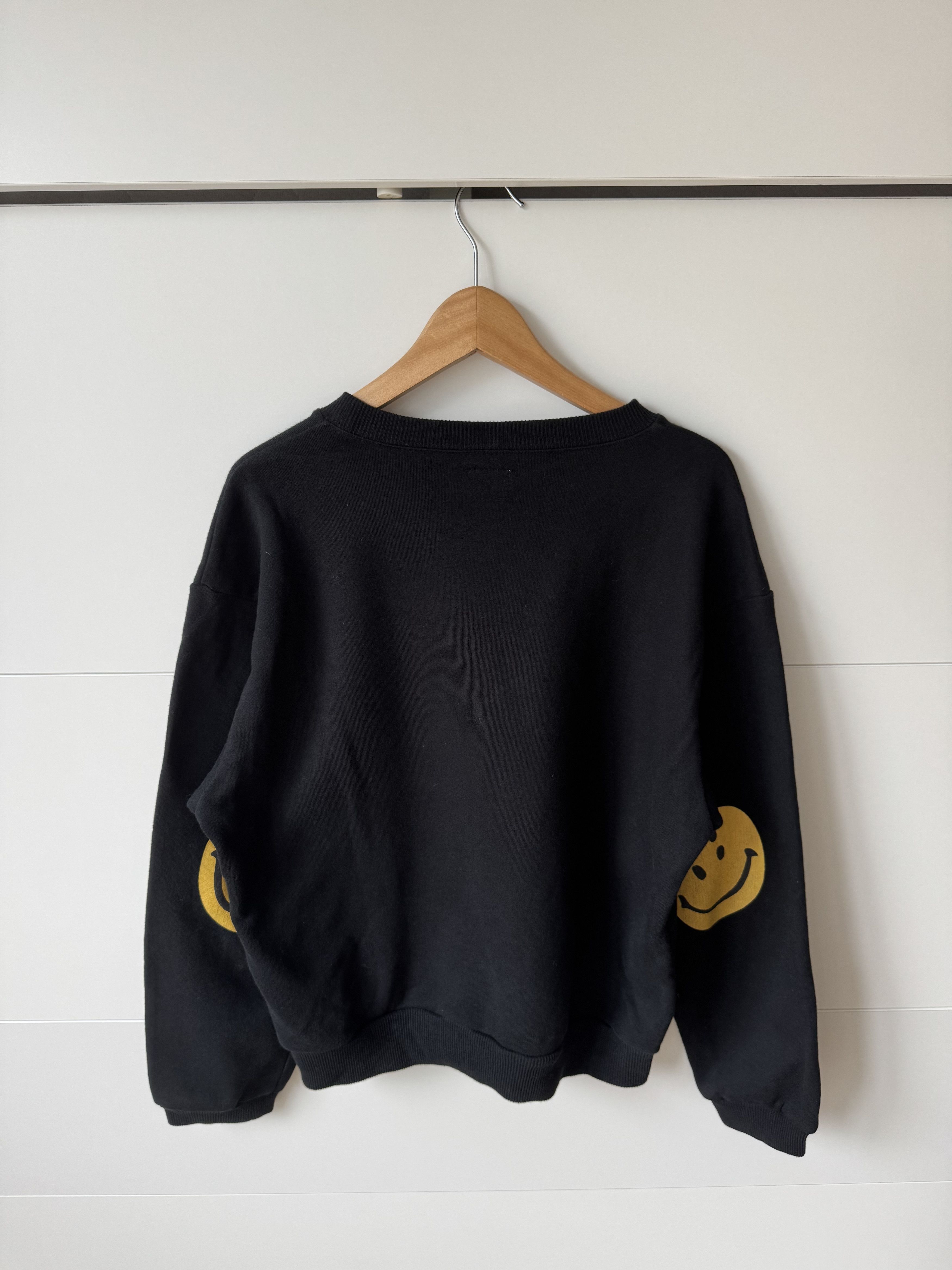 Kapital [3] ECO Smilie Fleece Knit Crew Sweat (FW21) Size US L / EU 52-54 / 3 - 6 Thumbnail