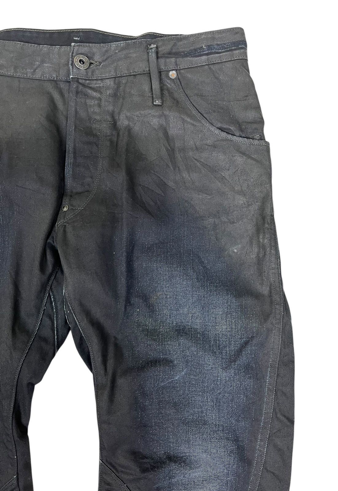 G-Star Gstar Black Wax Loose Tapered Jeans Size US 34 / EU 50 - 6 Thumbnail