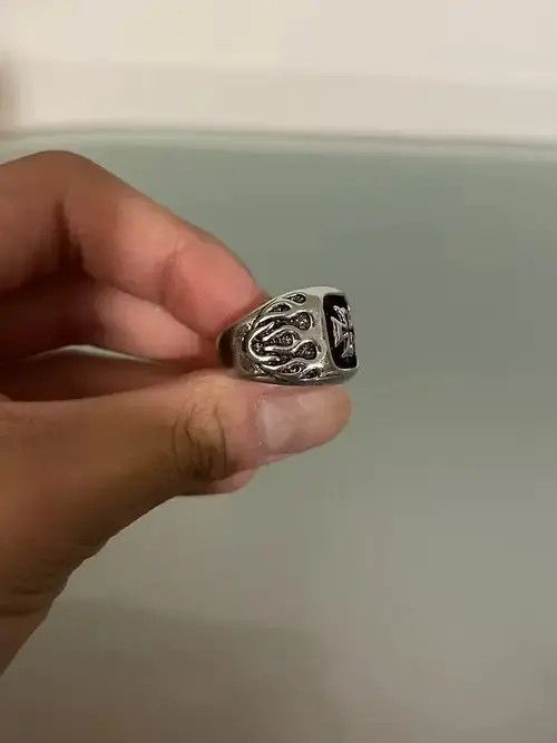 Ring Of Fire Silver Fire Cross Ring Size ONE SIZE - 4 Thumbnail