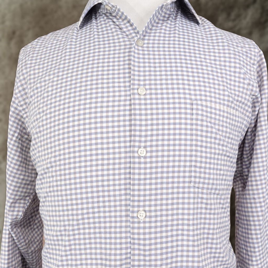 Van Heusen Van Heusen Flex Shirt Mens 16 34/35 Blue Check Regular Fit Long Sleeve -20 Size US L / EU 52-54 / 3 - 1 Thumbnail