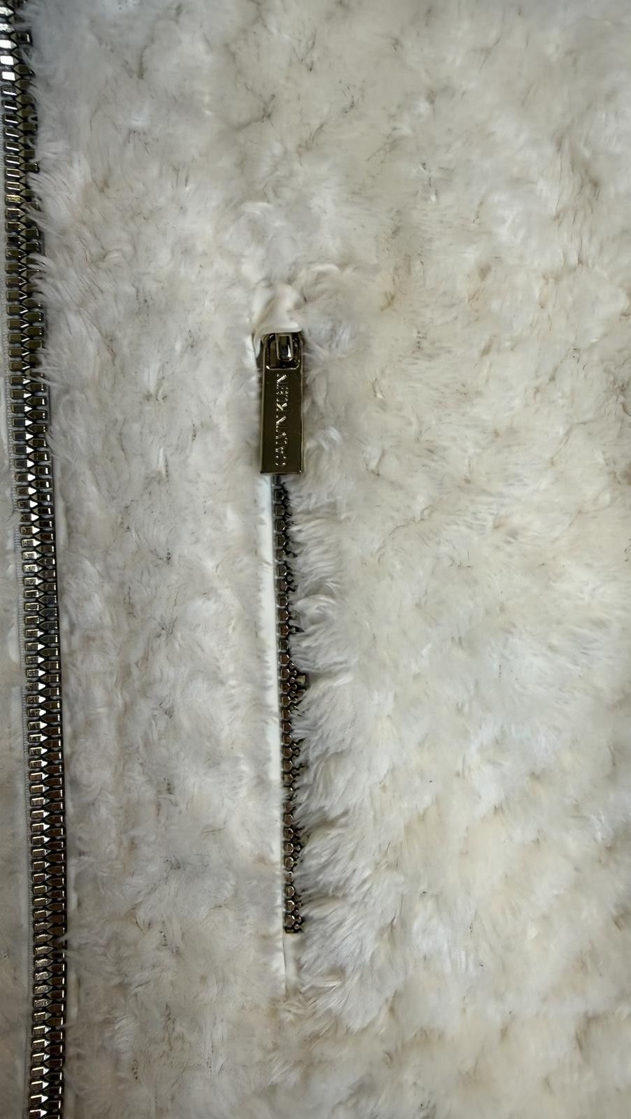 Calvin Klein Cozy Cream Calvin Klein Faux-Fur Zip Vest (XS) Size XS / US 0-2 / IT 36-38 - 5 Thumbnail