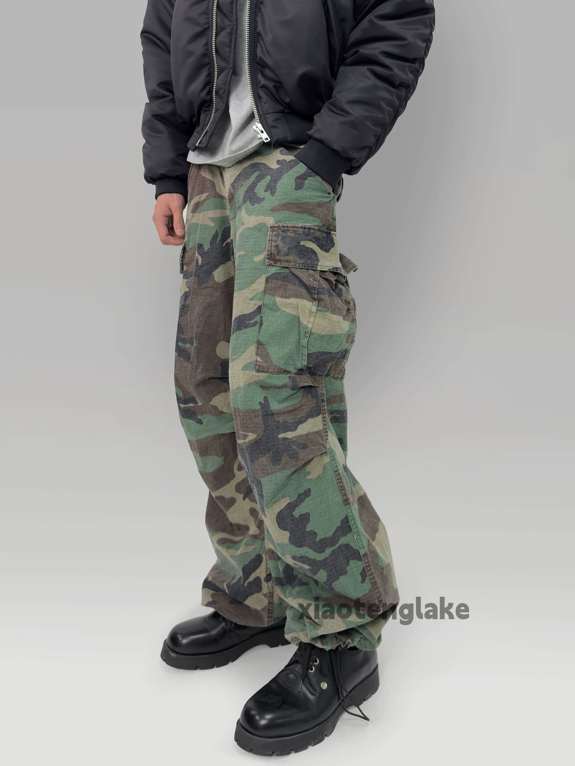 Designer × Vintage washed faded utility skate hiphop military cargo pants Size US 29 - 3 Thumbnail
