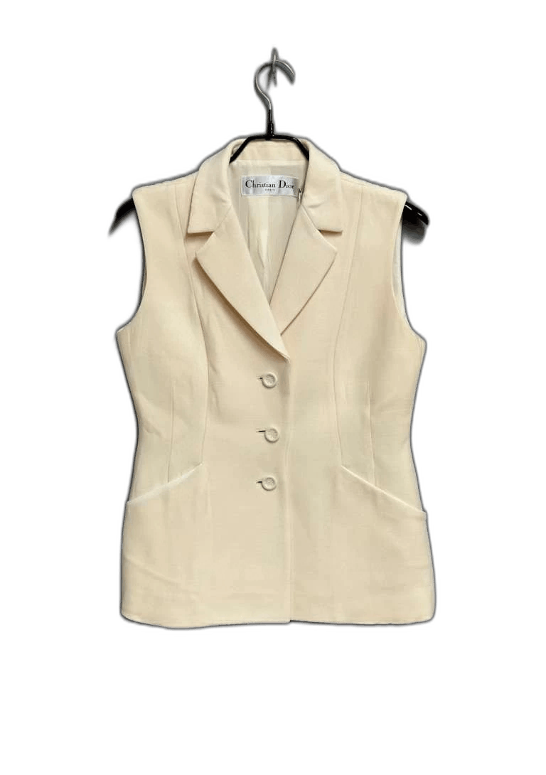 Dior Dior Beige Suit Vest for Women Size L / US 10 / IT 46 - 1 Thumbnail