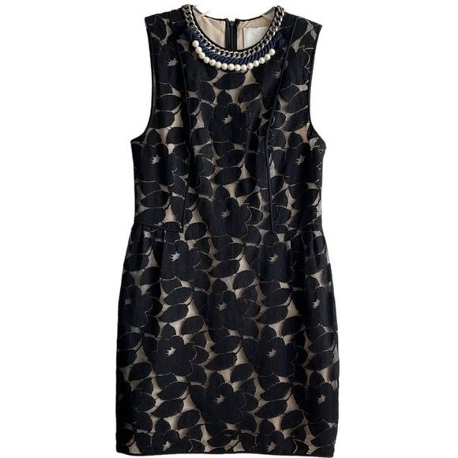 3.1 Phillip Lim 3.1 Phillip Lim Black Printed Lace&Beaded Mini Dress, XS/US2 Size XS / US 0-2 / IT 36-38 - 7 Thumbnail