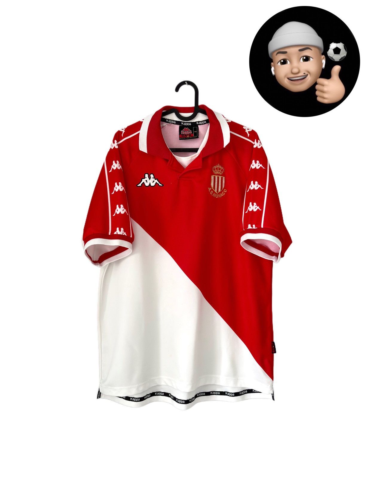 Kappa × Vintage 2000 2001 Monaco France Kappa Vintage Retro Soccer Jersey AS Size US L / EU 52-54 / 3 - 1 Thumbnail