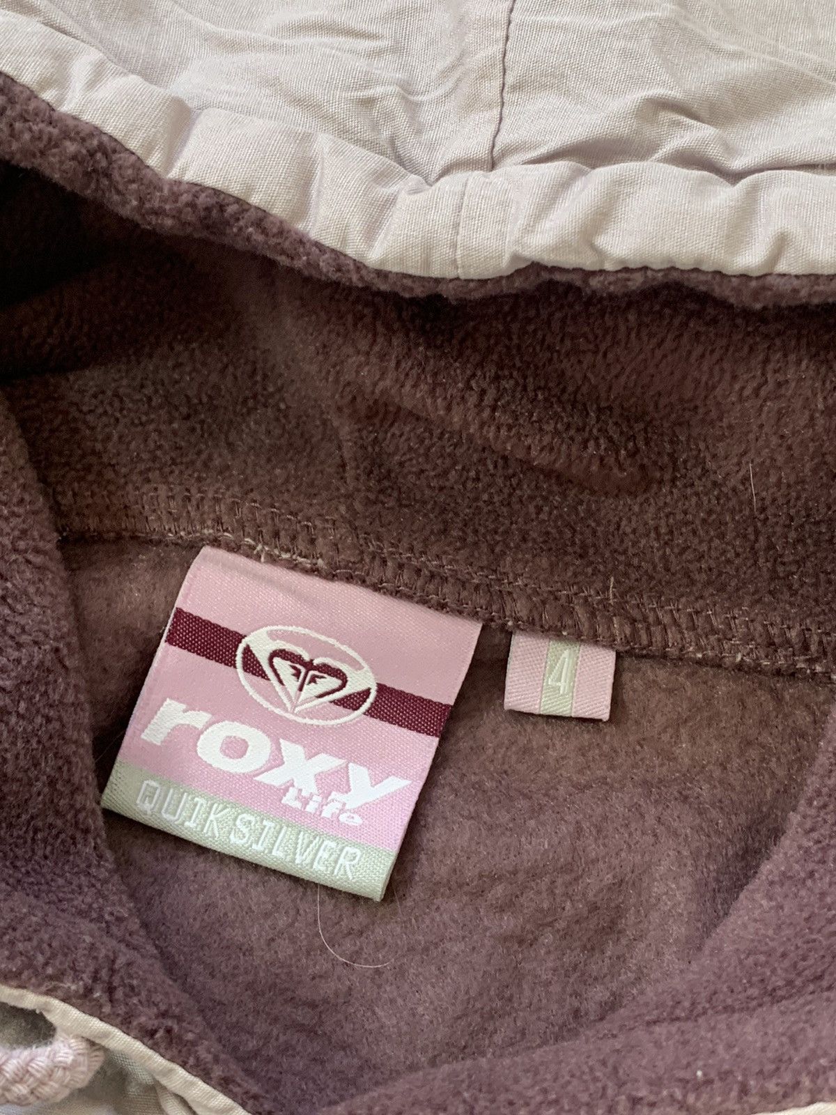 Quiksilver VINTAGE ROXY QUICKSILVER TEDDY STYLE 2000s HOODIE Size S / US 4 / IT 40 - 5 Thumbnail