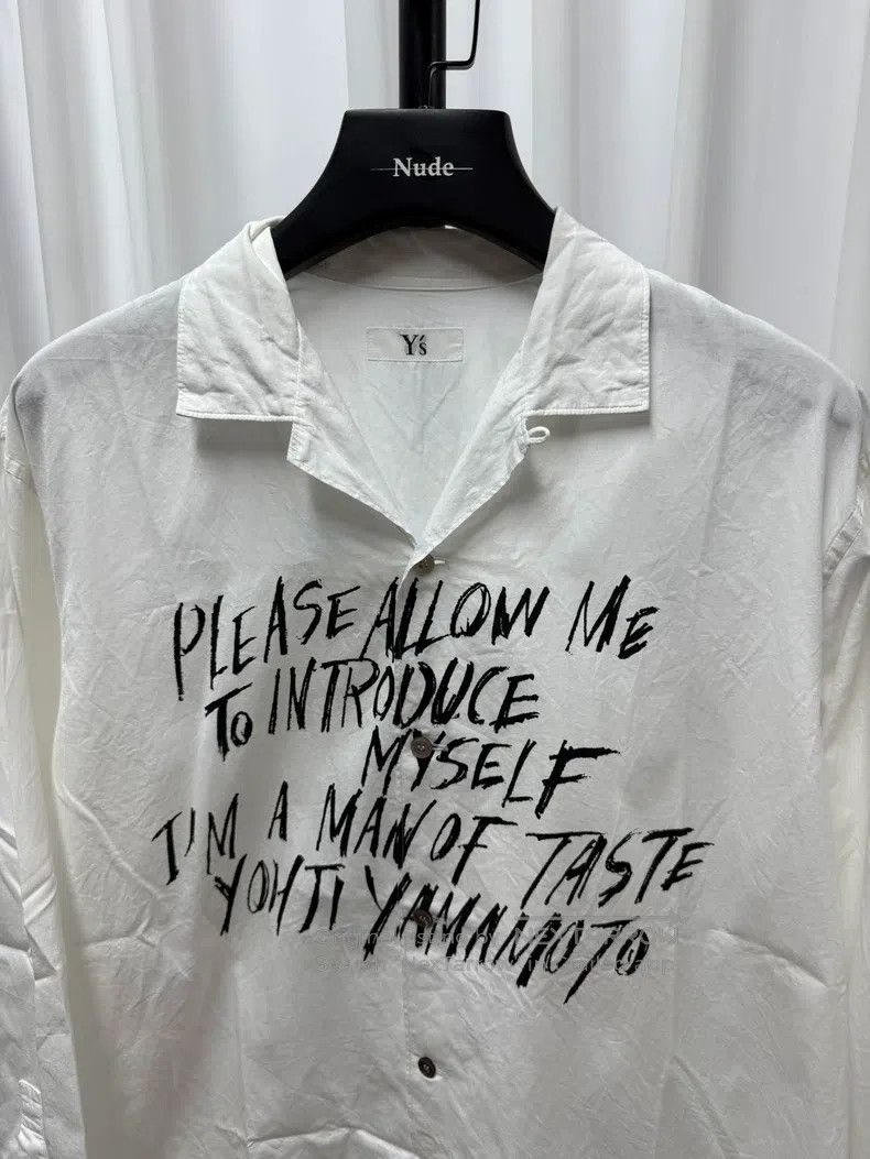 Yohji Yamamoto Yohji Yamamoto size os Cursive calligraphy poem shirt Size US M / EU 48-50 / 2 - 2 Thumbnail