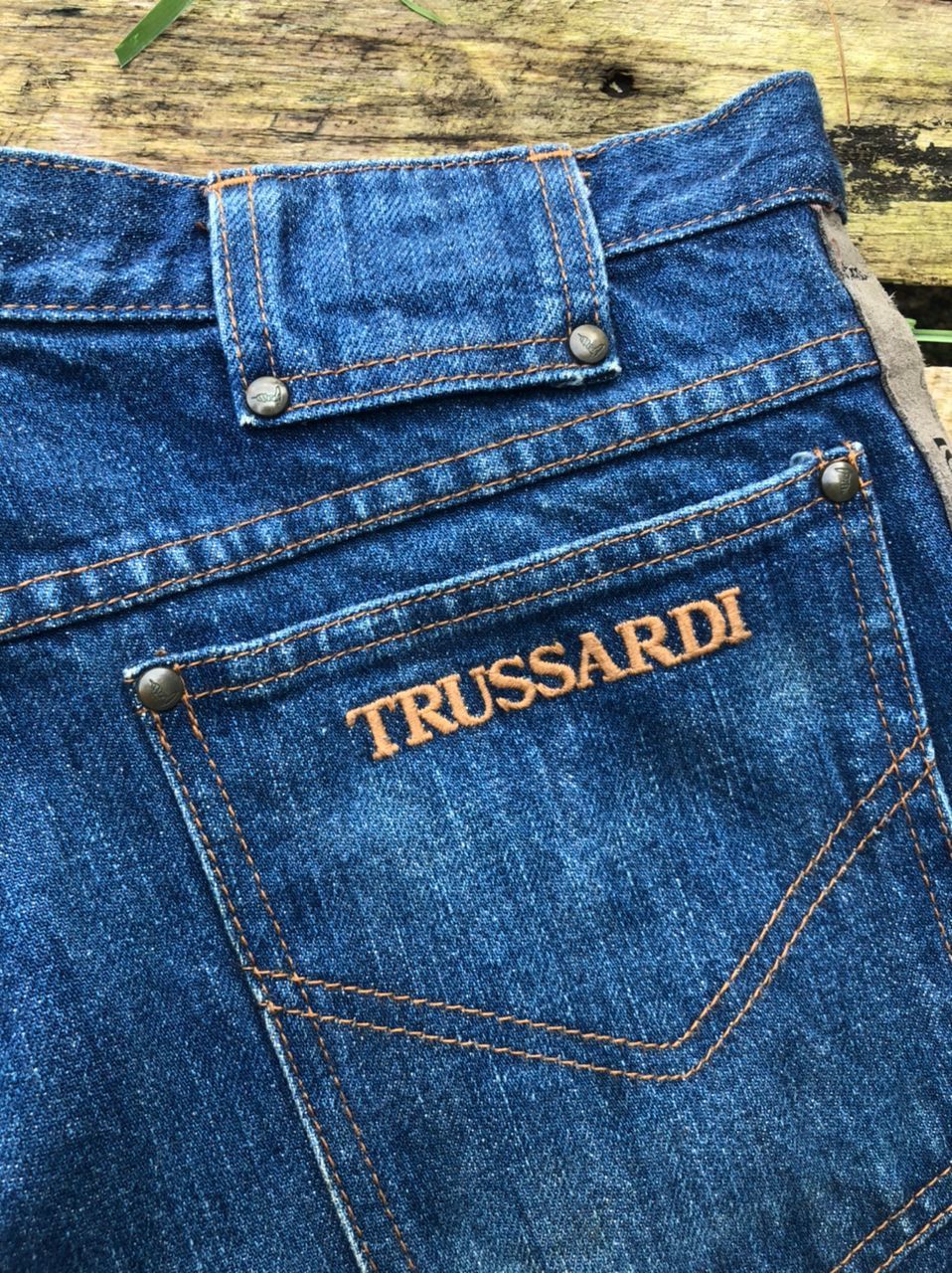 Trussardi × Vintage Vintage Trussardi Side-Tape Denim Jeans Size US 30 / EU 46 - 5 Thumbnail