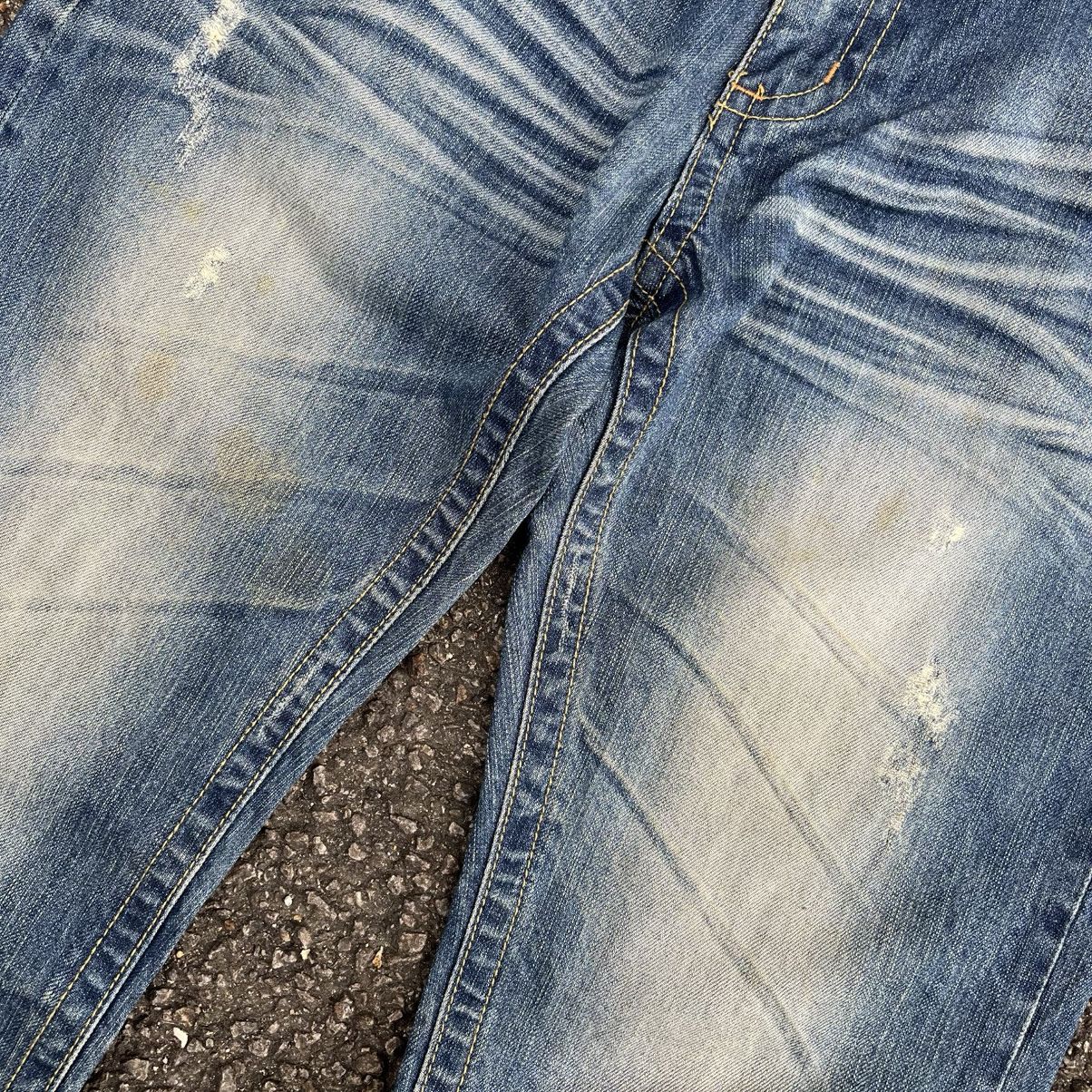 Tornado Mart Japanese Lolita Clawmark Jeans Faded Distressed Denim Punk Size US 30 / EU 46 - 4 Thumbnail