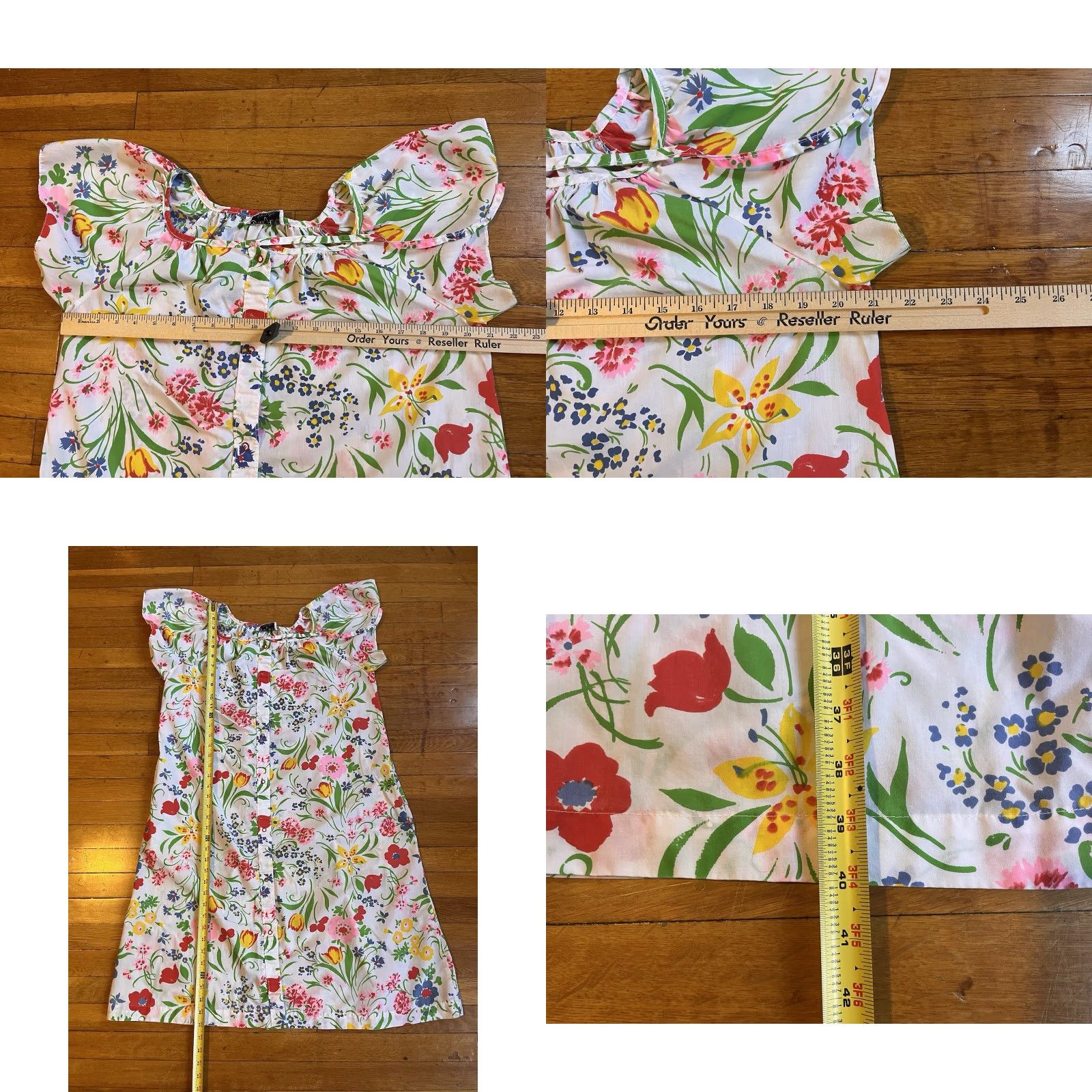 Vintage VINTAGE Buzz About By Rosemary Long House Dress Kaftan One Size Floral Womens Size ONE SIZE - 8 Thumbnail