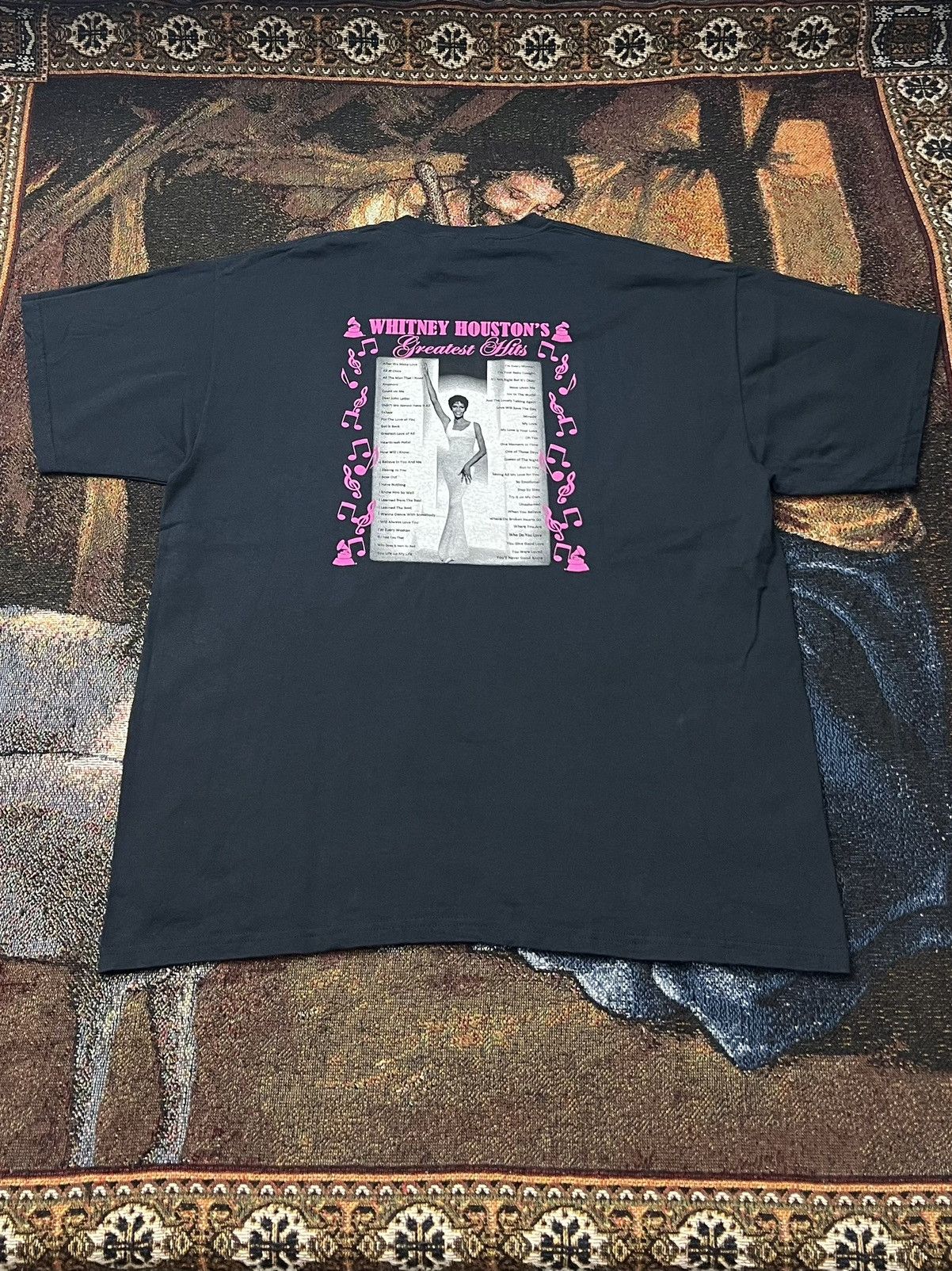 Vintage Whitney Houston Memorial Tee Size US XL / EU 56 / 4 - 4 Thumbnail