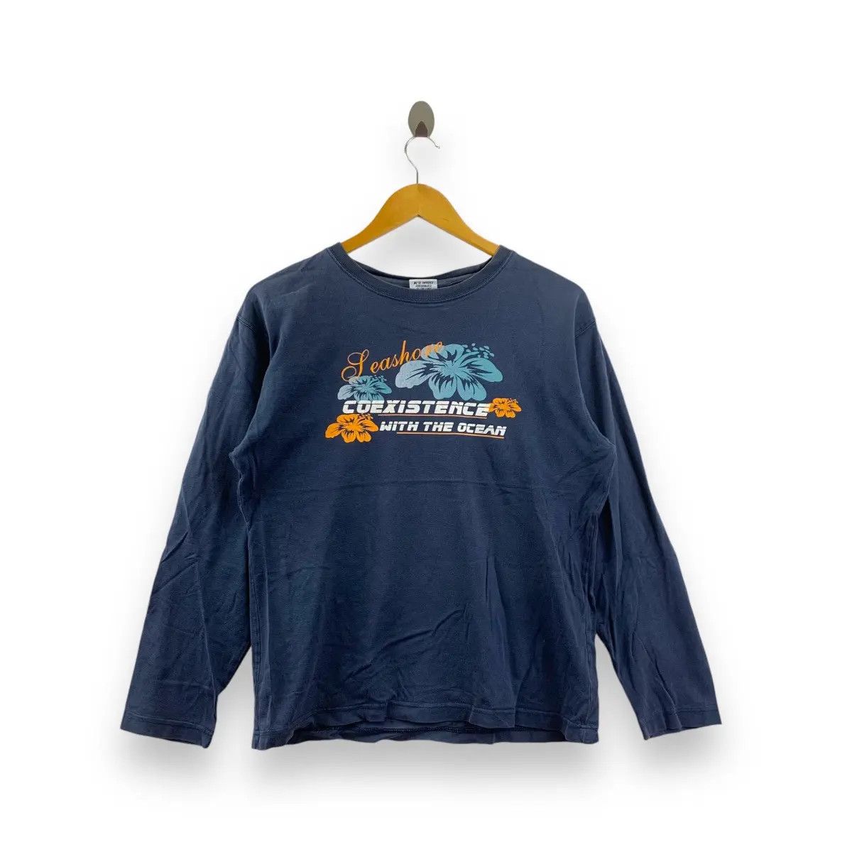 Vintage Vintage MOSH BOARDING Seashore Ocean Floral Tee Shirt Size US M / EU 48-50 / 2 - 1 Thumbnail